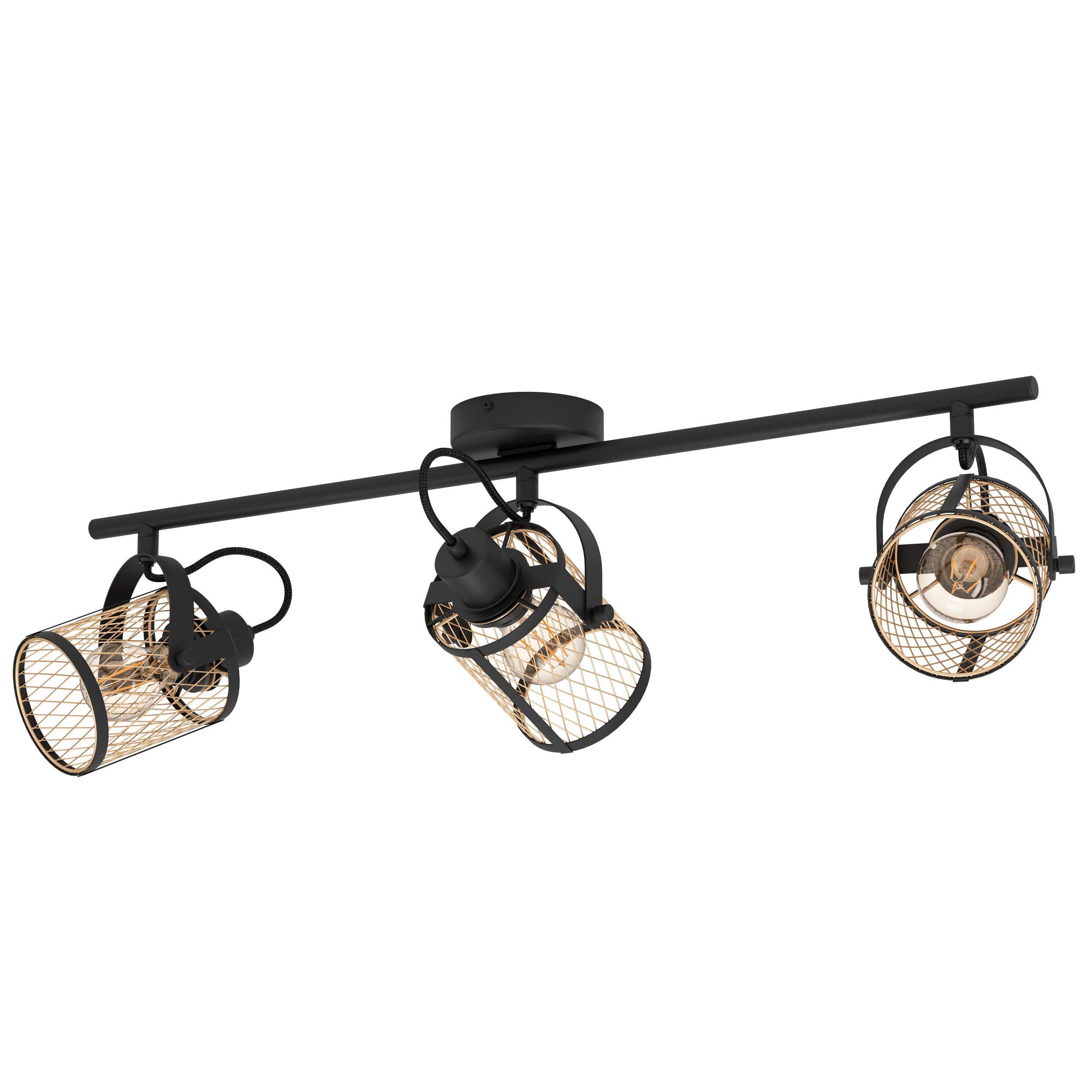 Réglette DELLOW noir/doré L83cm