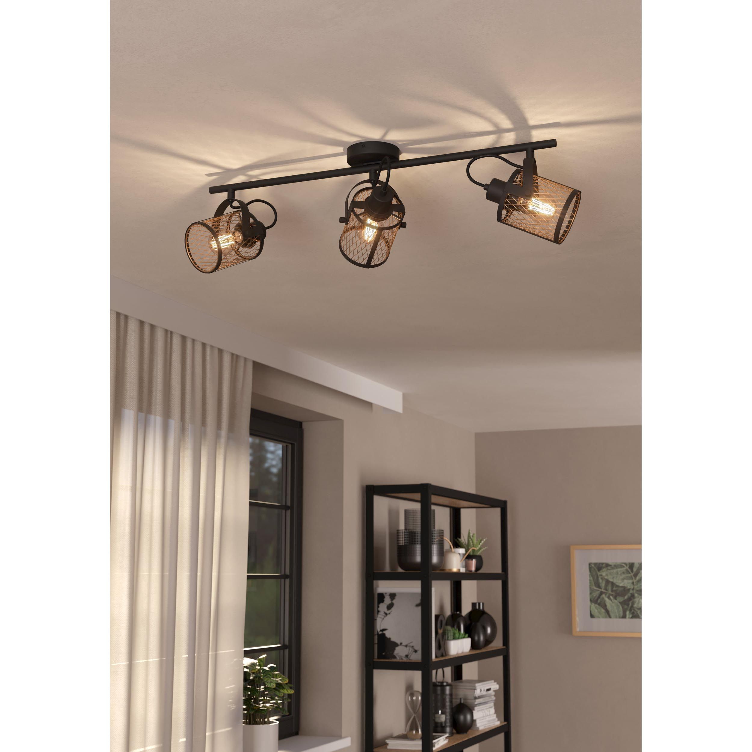 Réglette DELLOW noir/doré L83cm