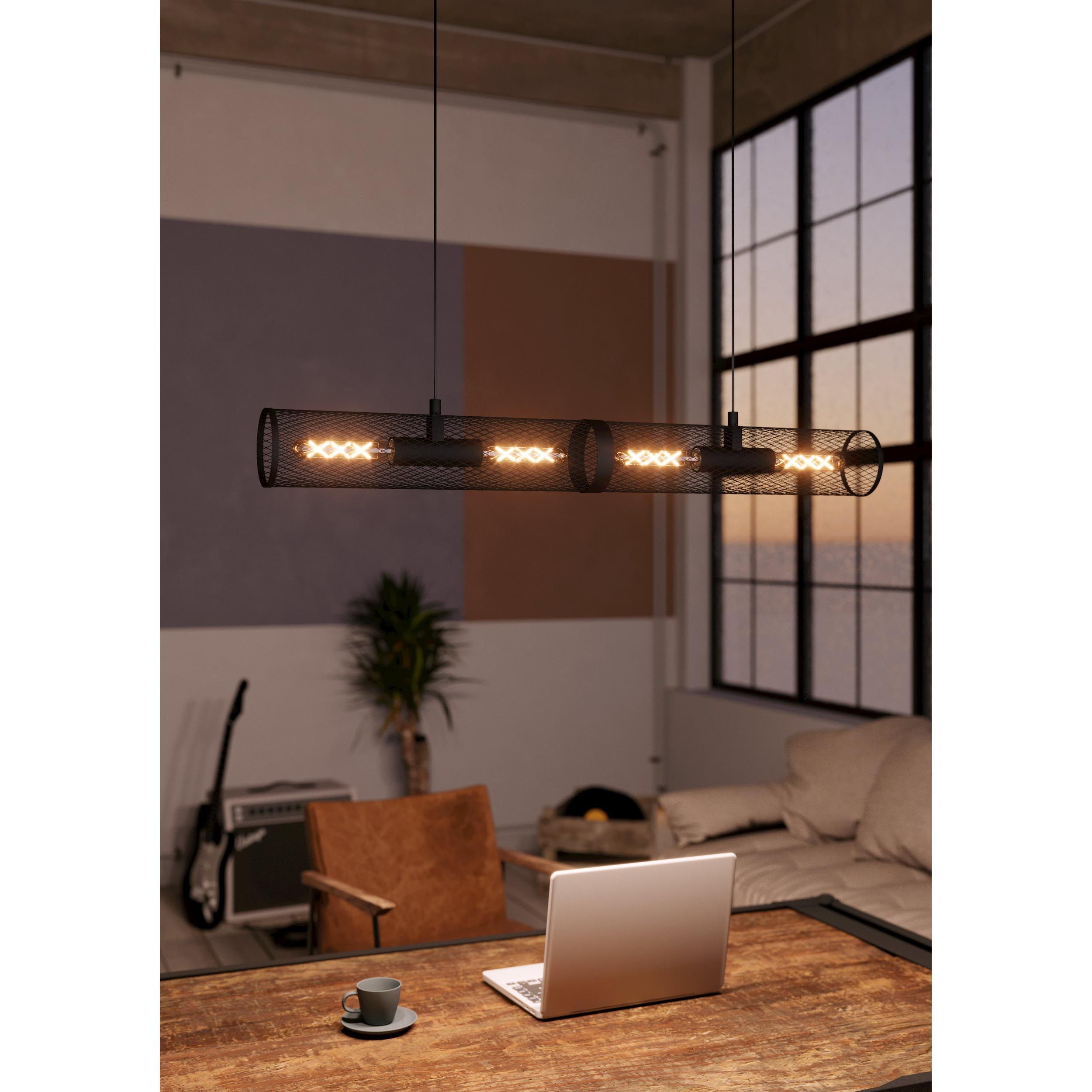 Suspension REDCLIFFE noir L108cm