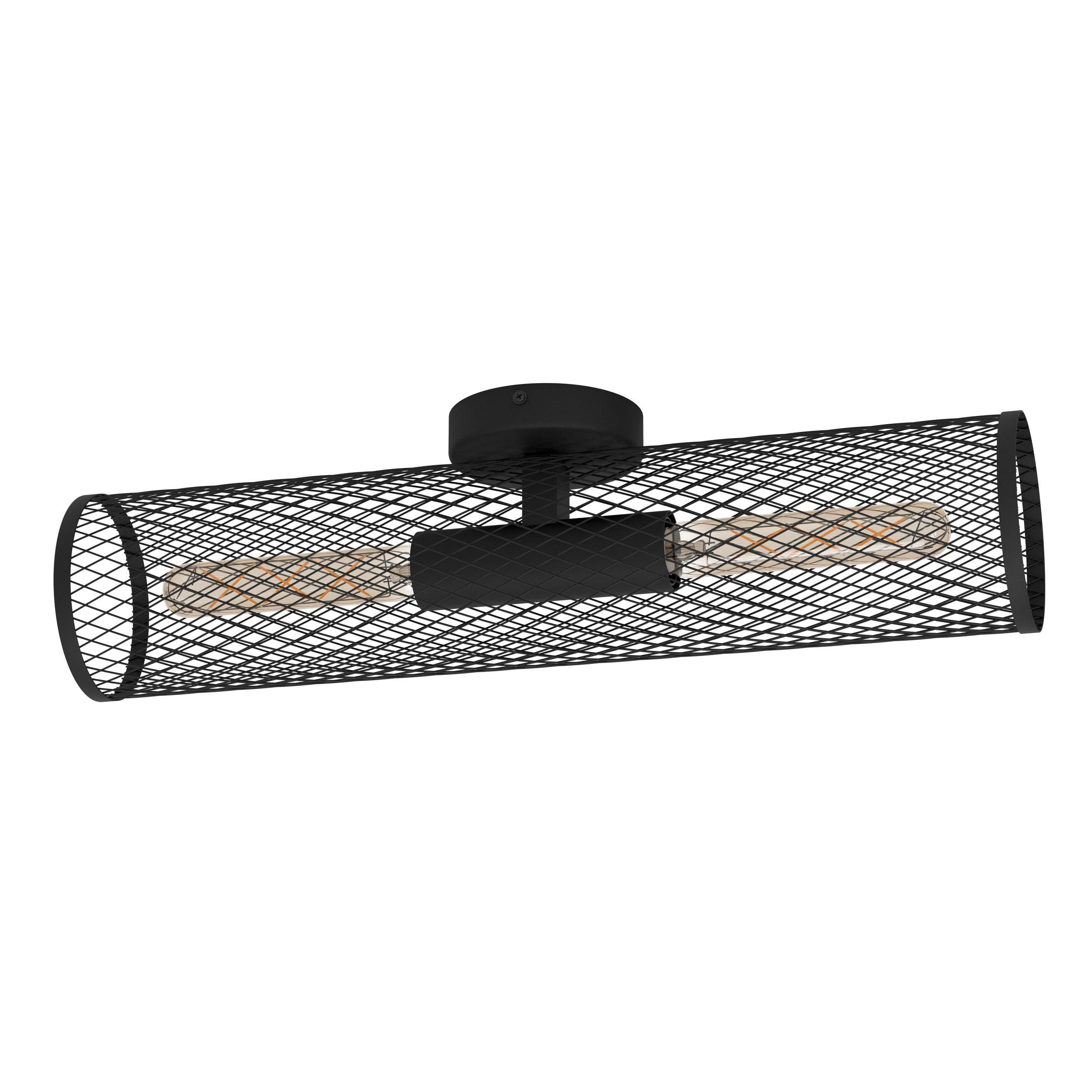 Plafonnier REDCLIFFE noir L108cm