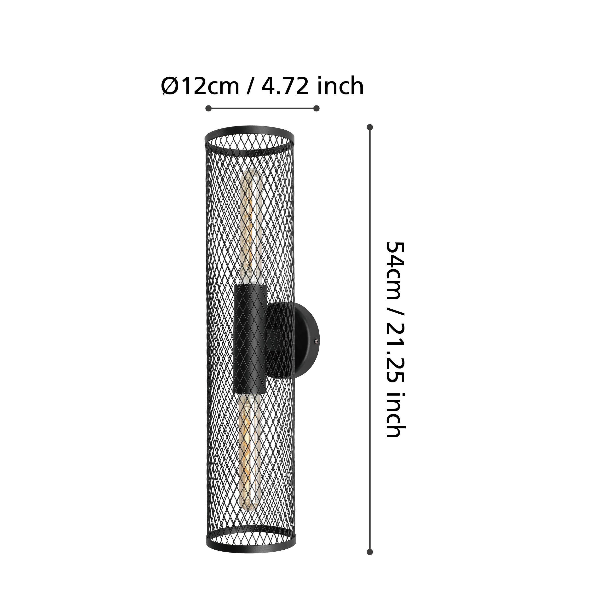 Plafonnier REDCLIFFE noir L108cm