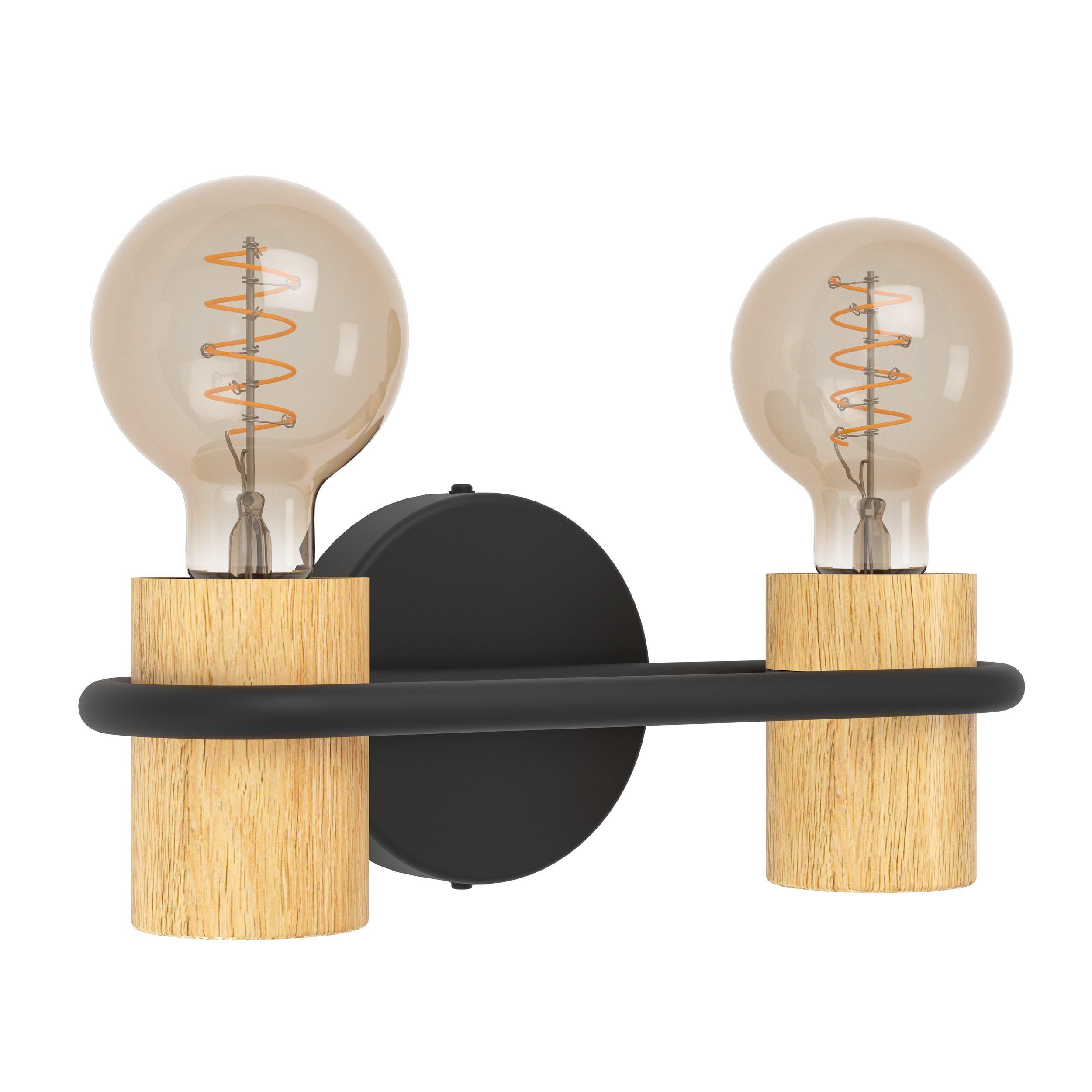 Applique CHIEVELEY bois/noir H9cm