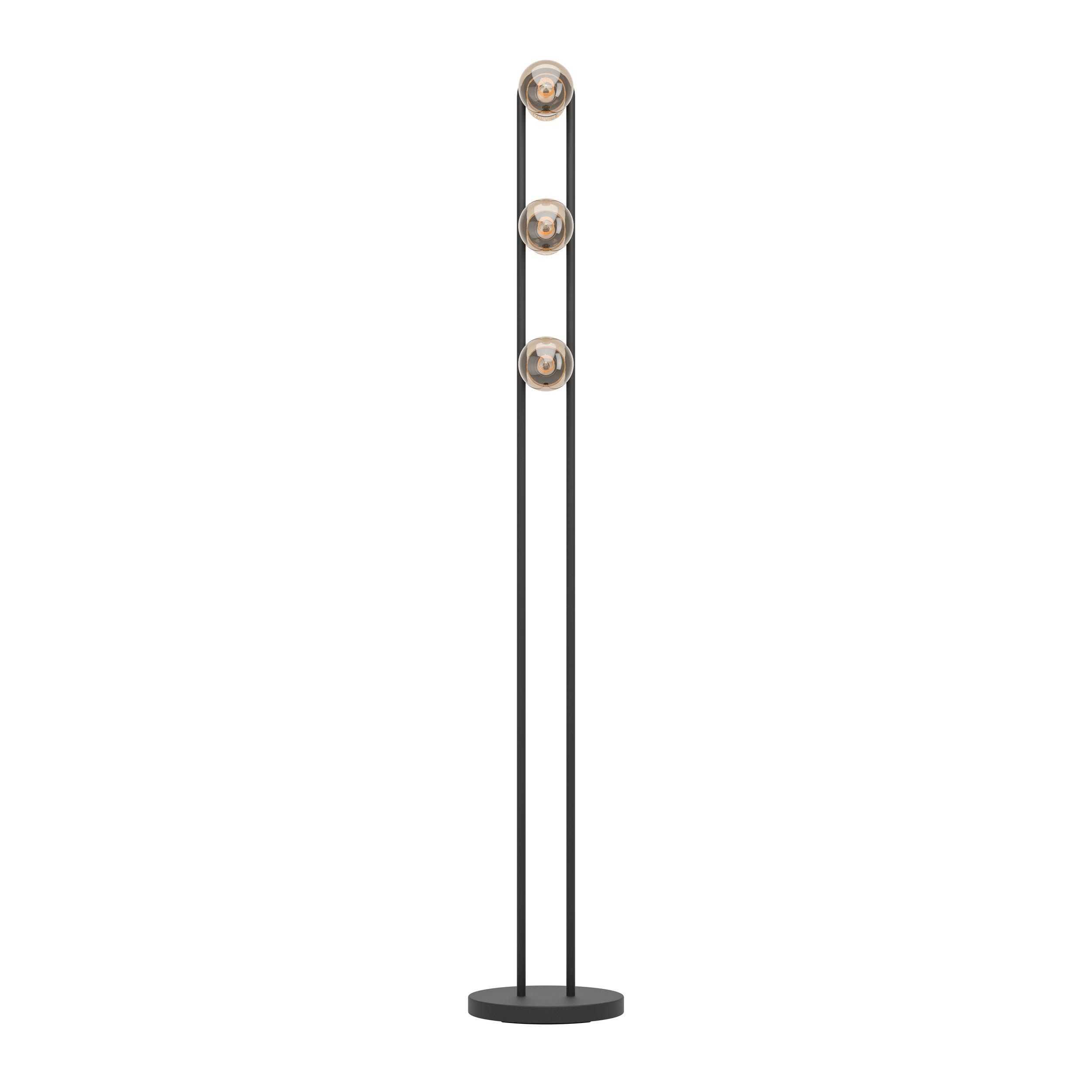 Lampadaire CHIEVELEY  bois/noir H140,5cm