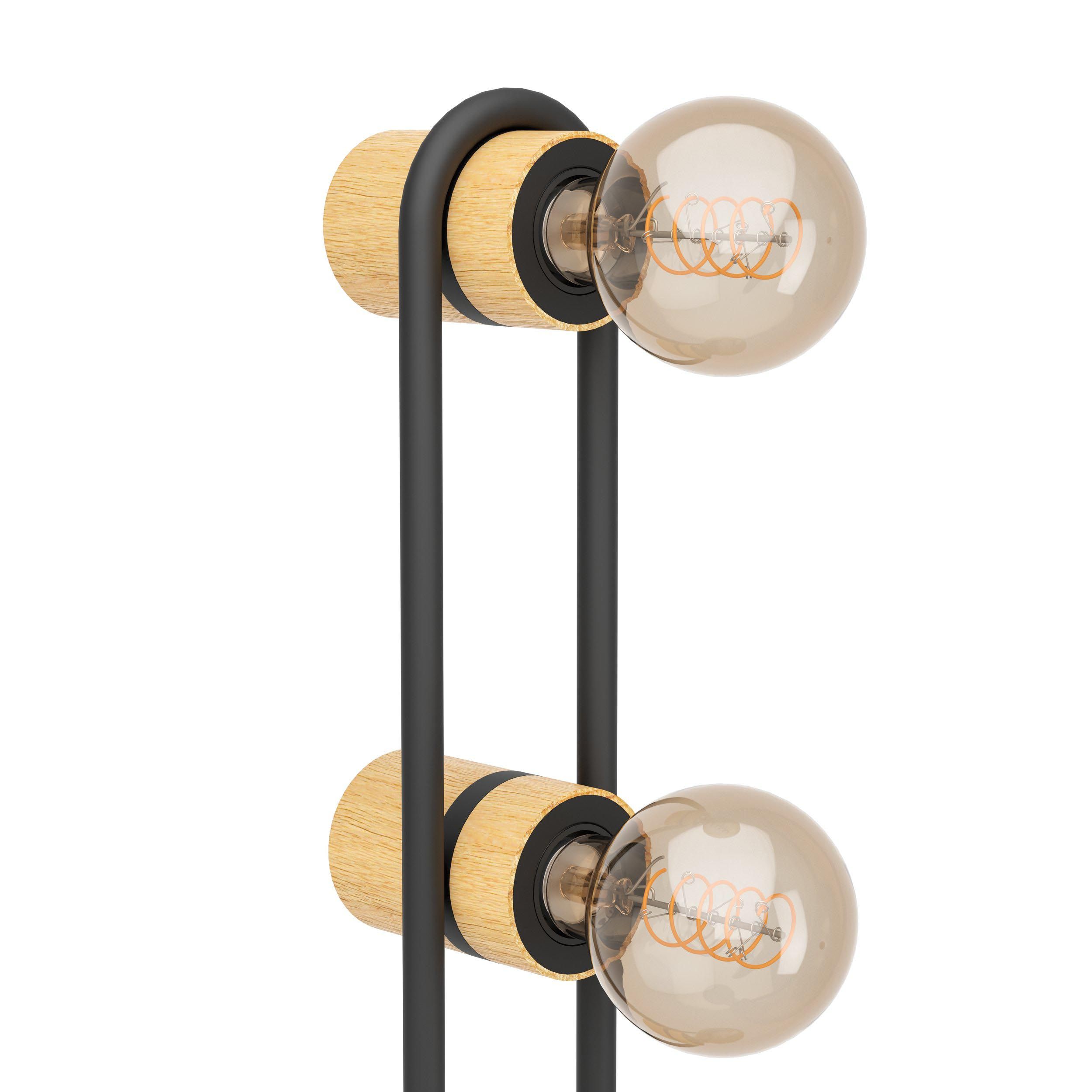 Lampadaire CHIEVELEY  bois/noir H140,5cm