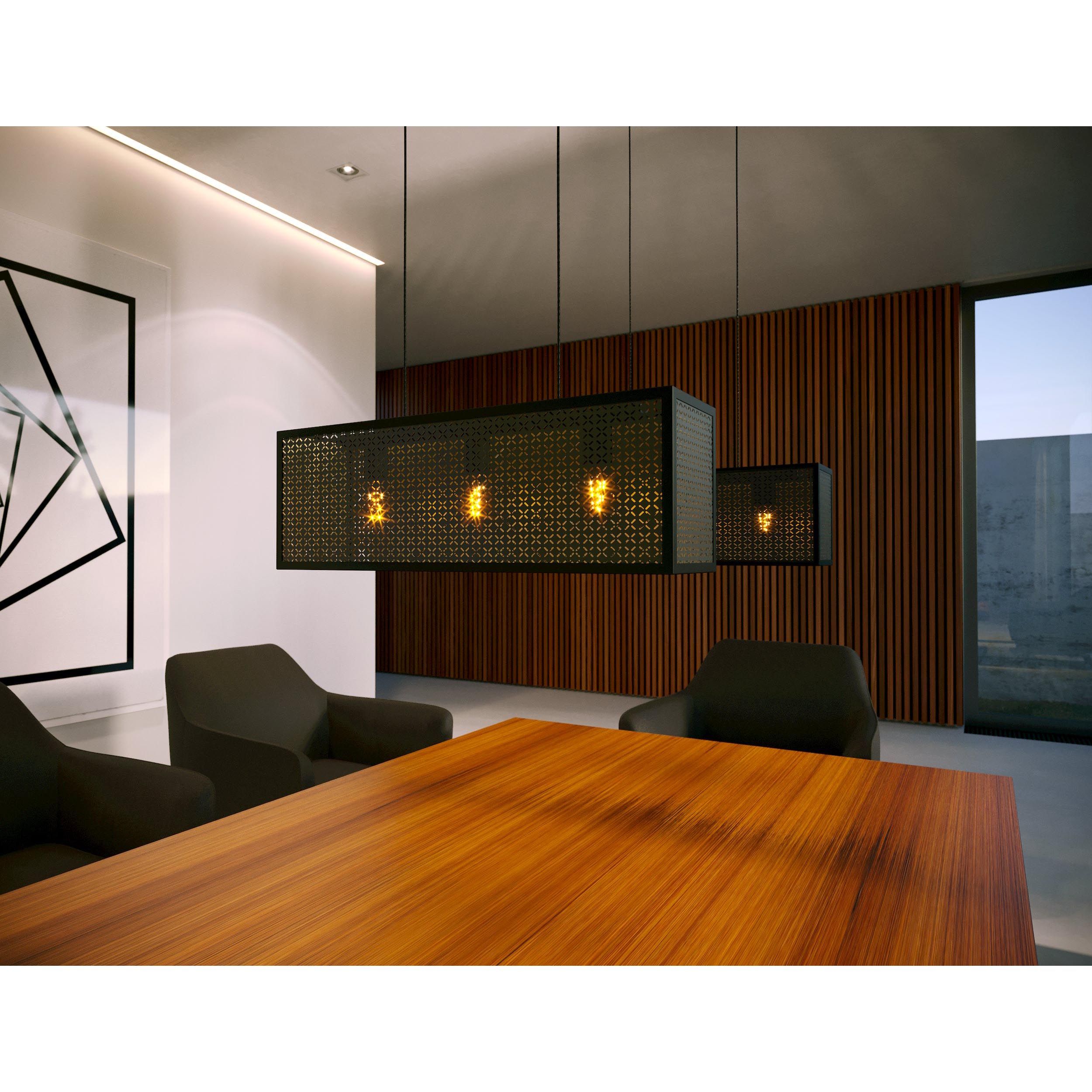 Suspension SALLICANO noir L113cm