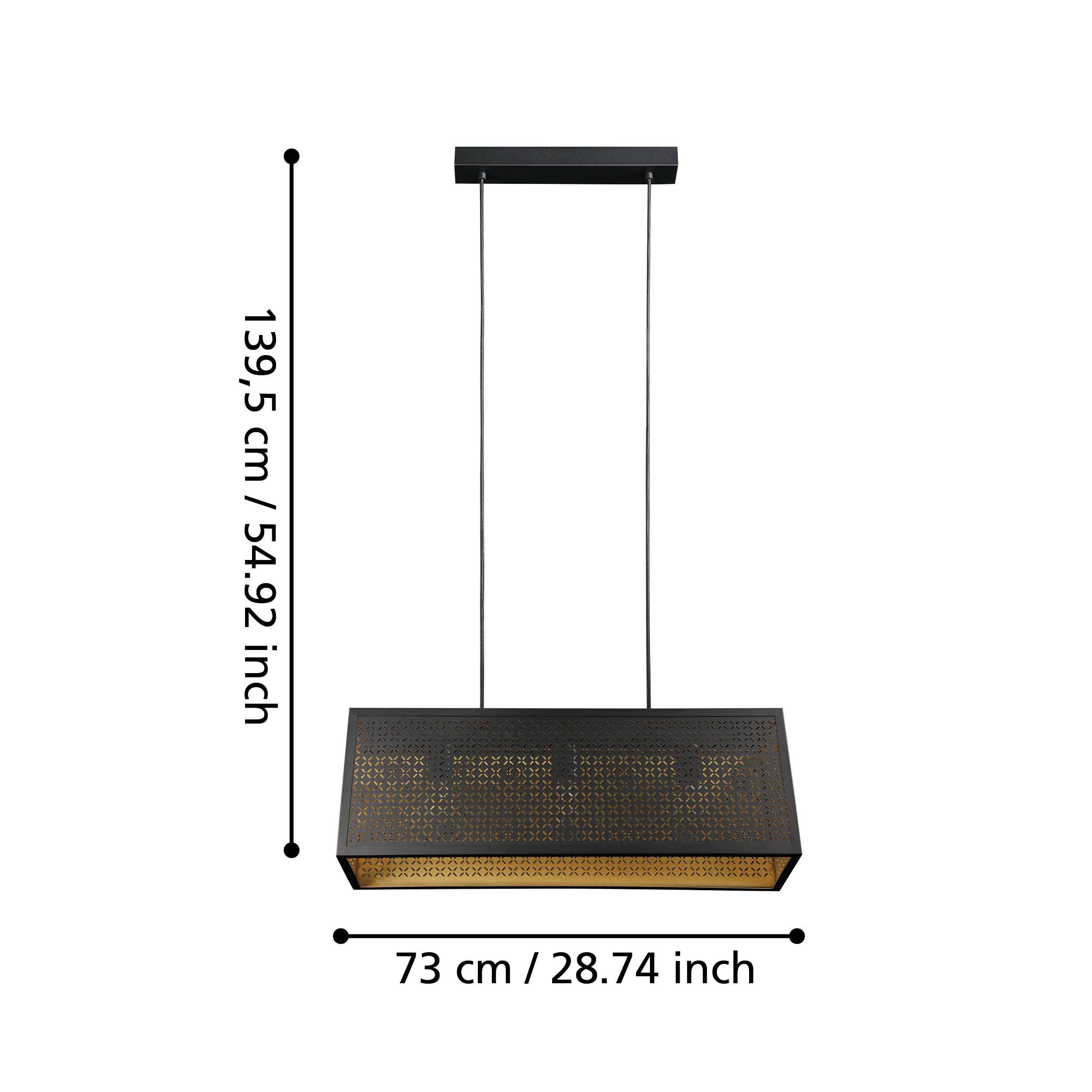 Suspension SALLICANO noir L113cm