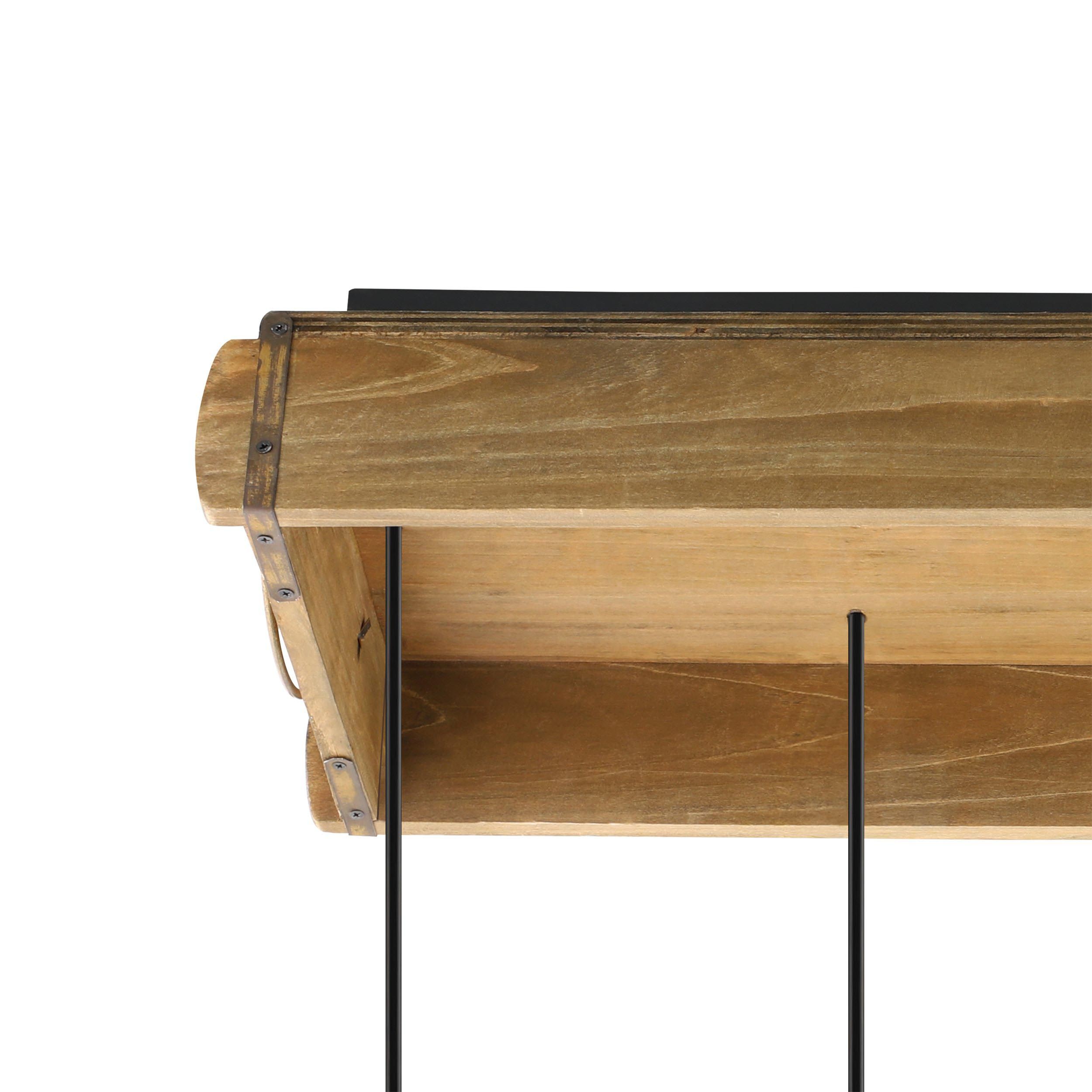 Suspension WOOTTON naturel/noir L81cm