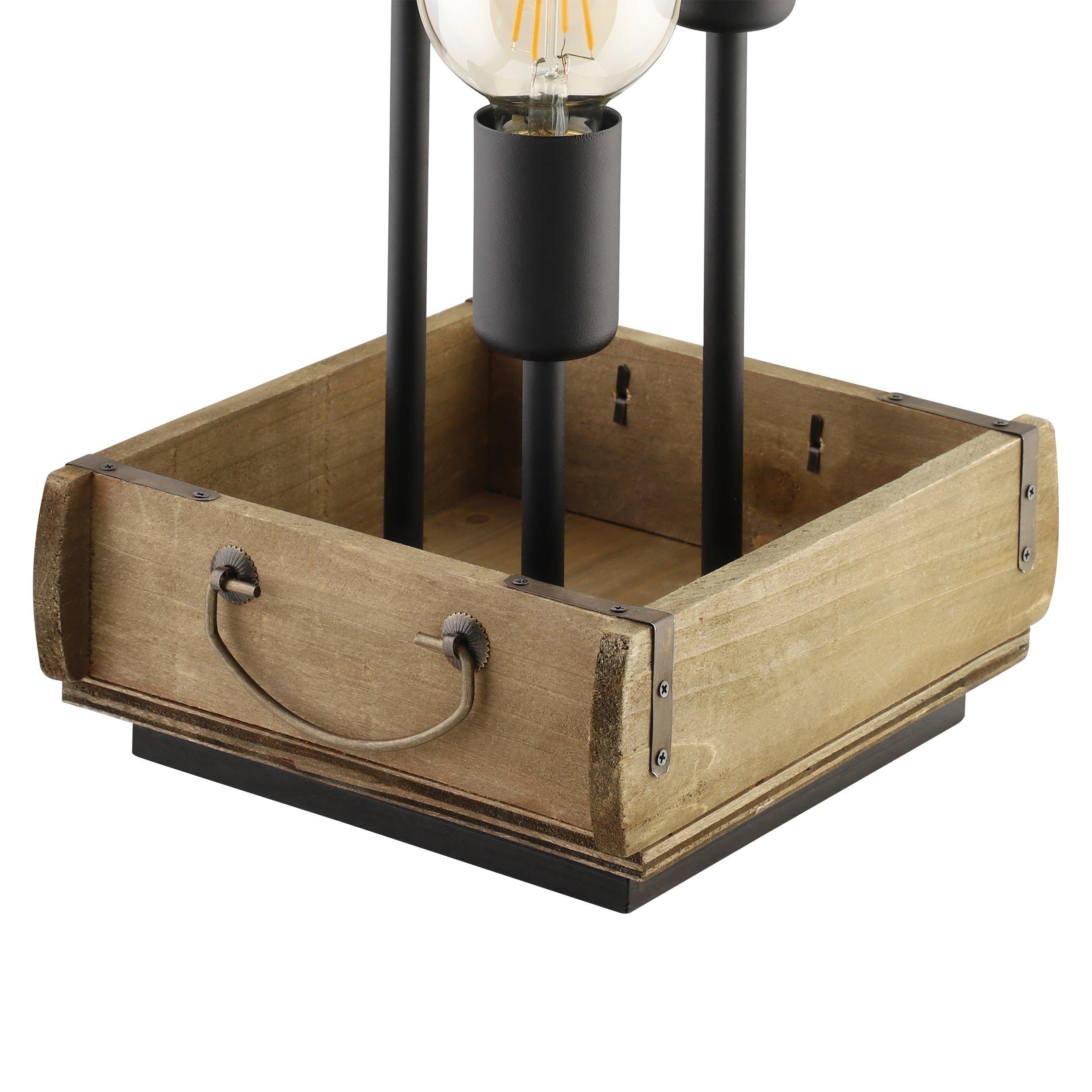 Lampe WOOTTON marron H37,5cm