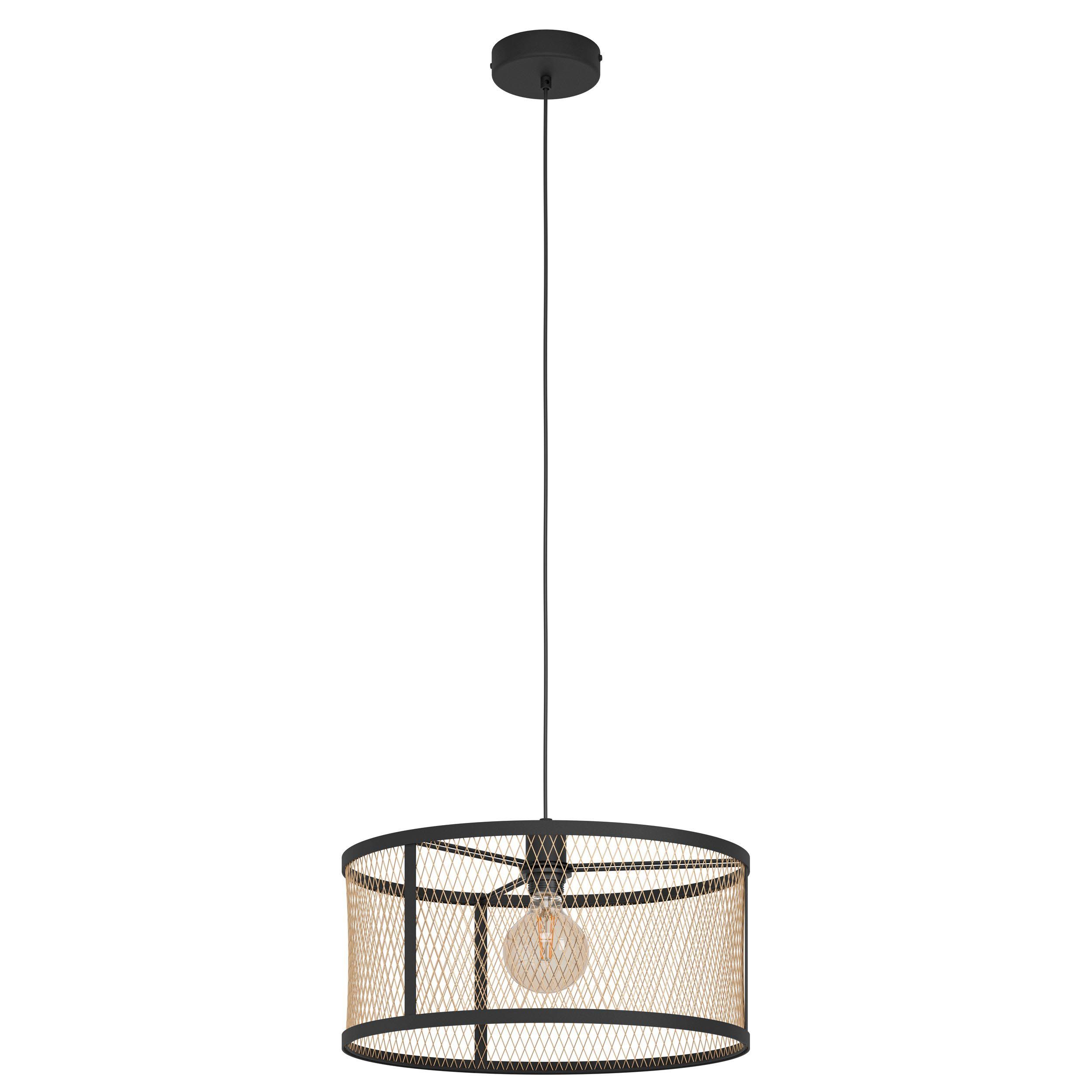Plafonnier DELLOW noir Ø45cm