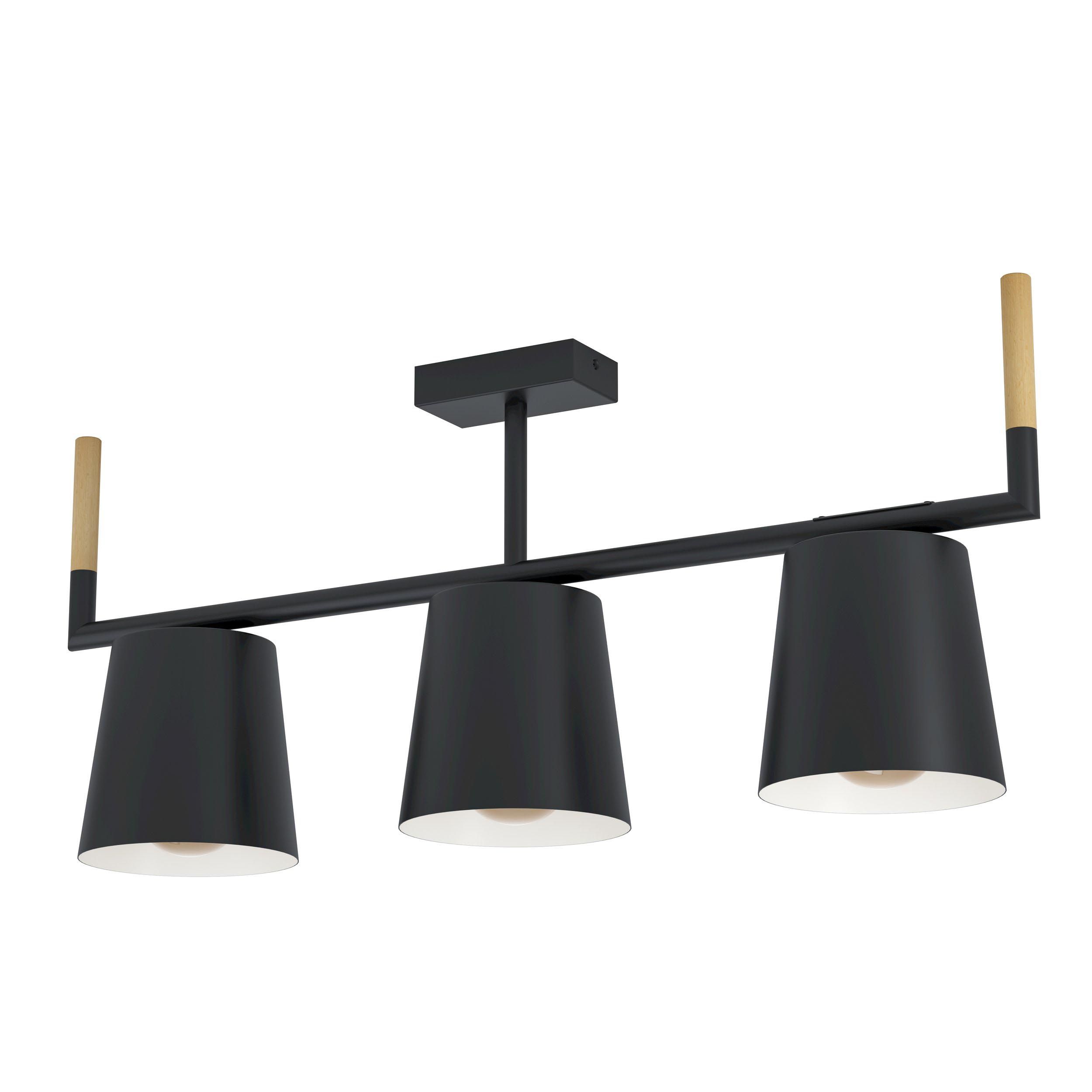 Suspension WOOTTON naturel/noir L78cm
