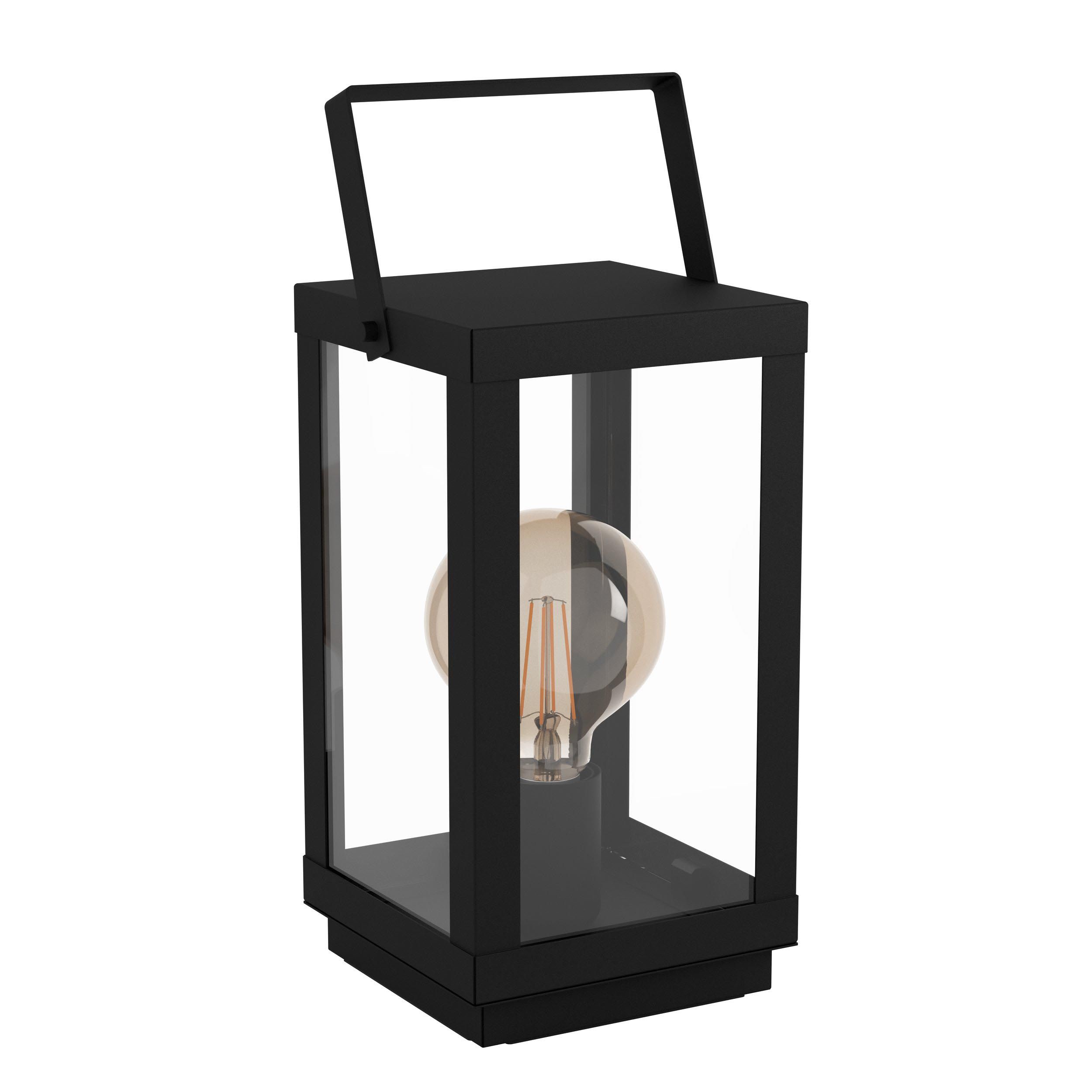 Lampe de sol BRADFORD 1 noir H37cm