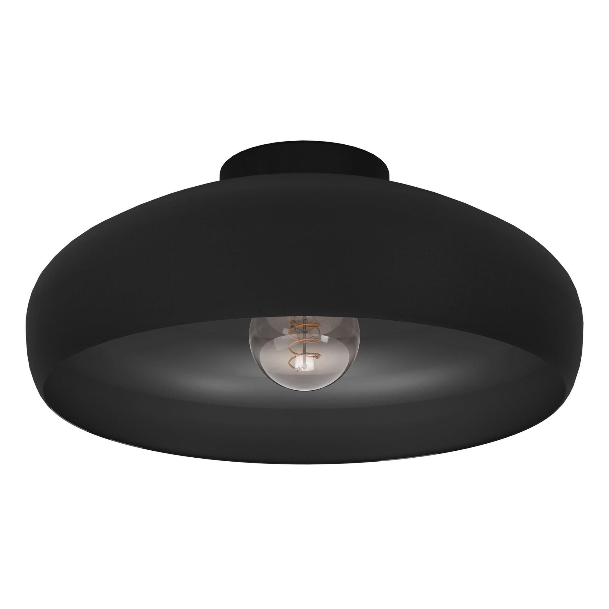 Plafonnier MOGANO noir Ø40cm