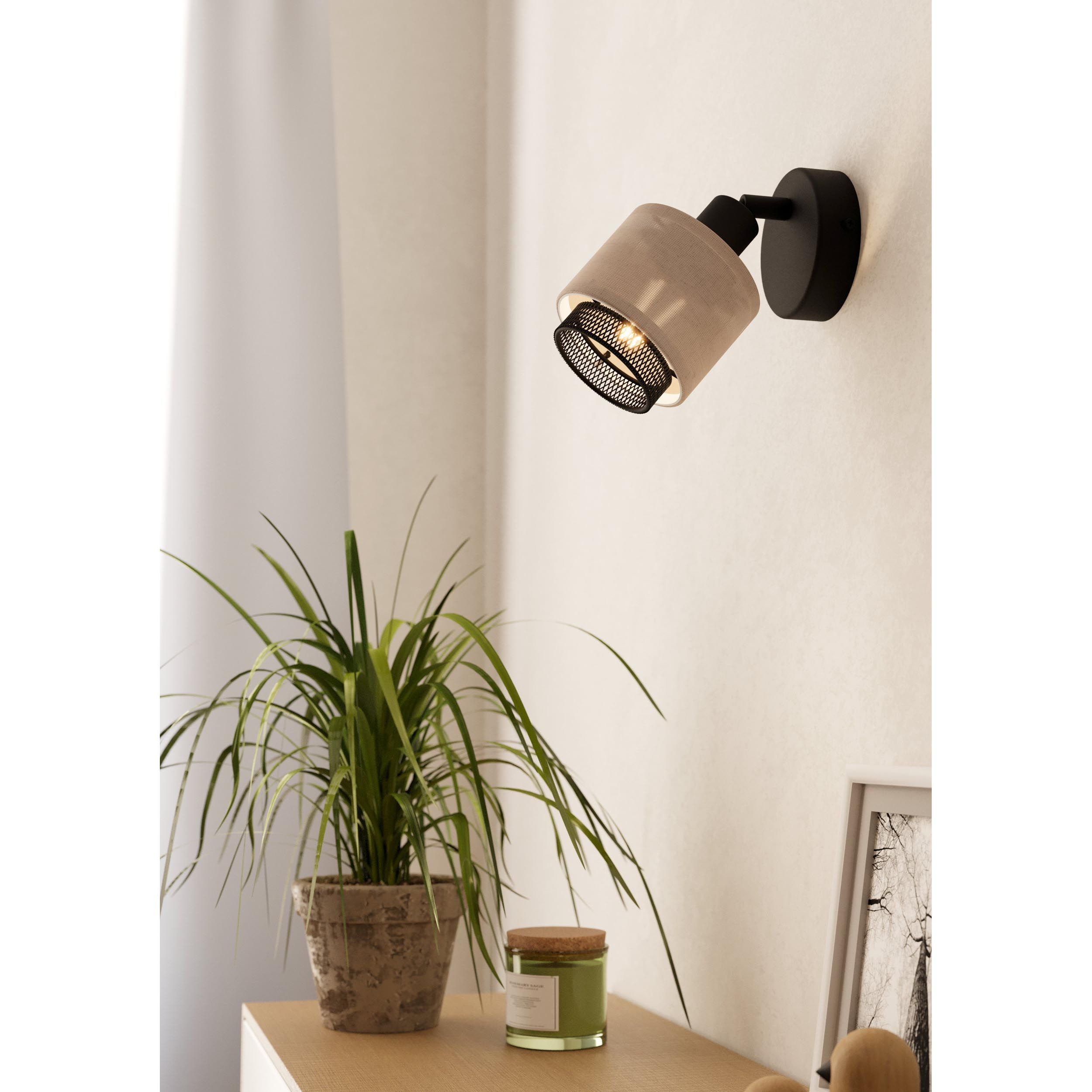 Spot mural ROSLEY noir Ø9cm