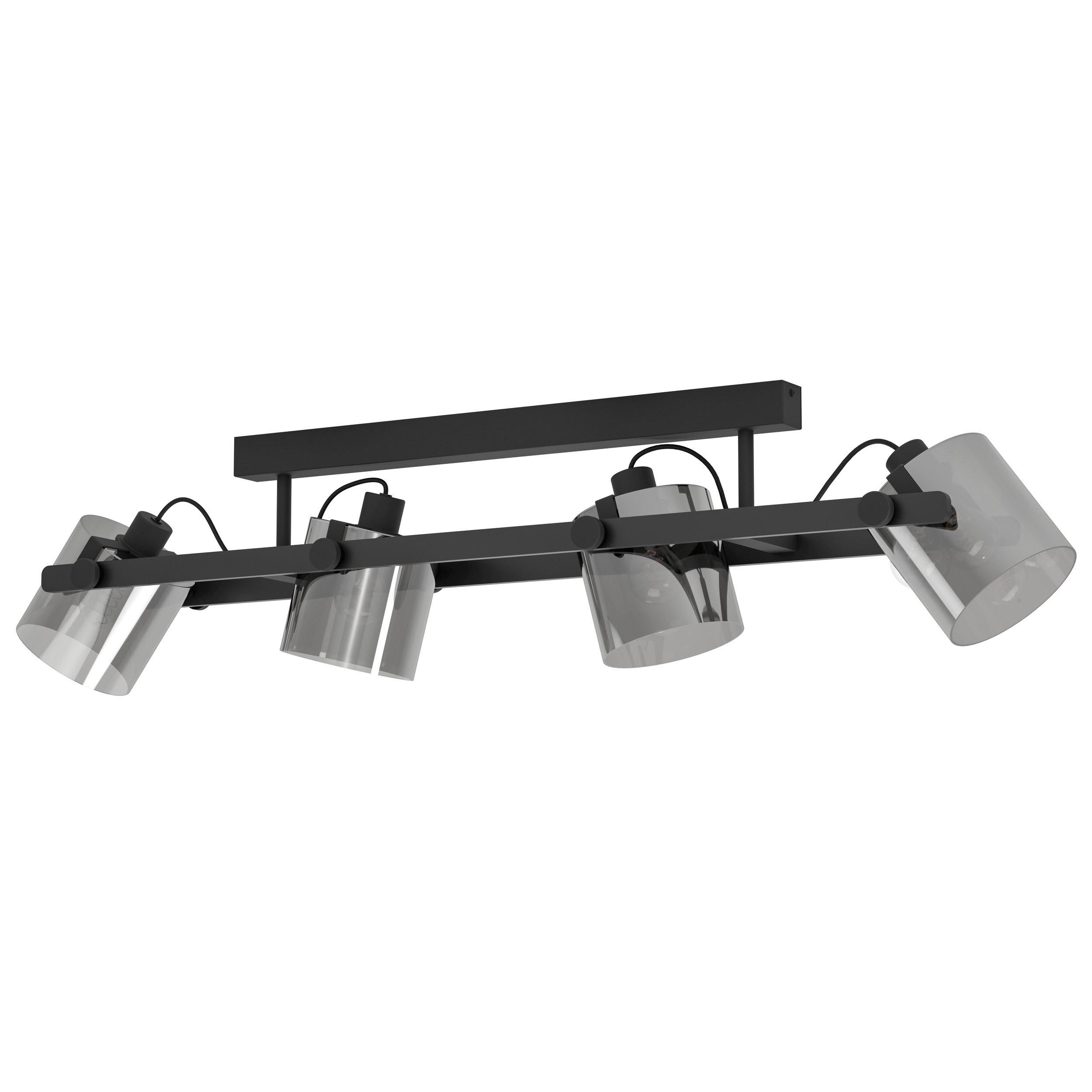 Plafonnier HORNWOOD 2 noir L111cm