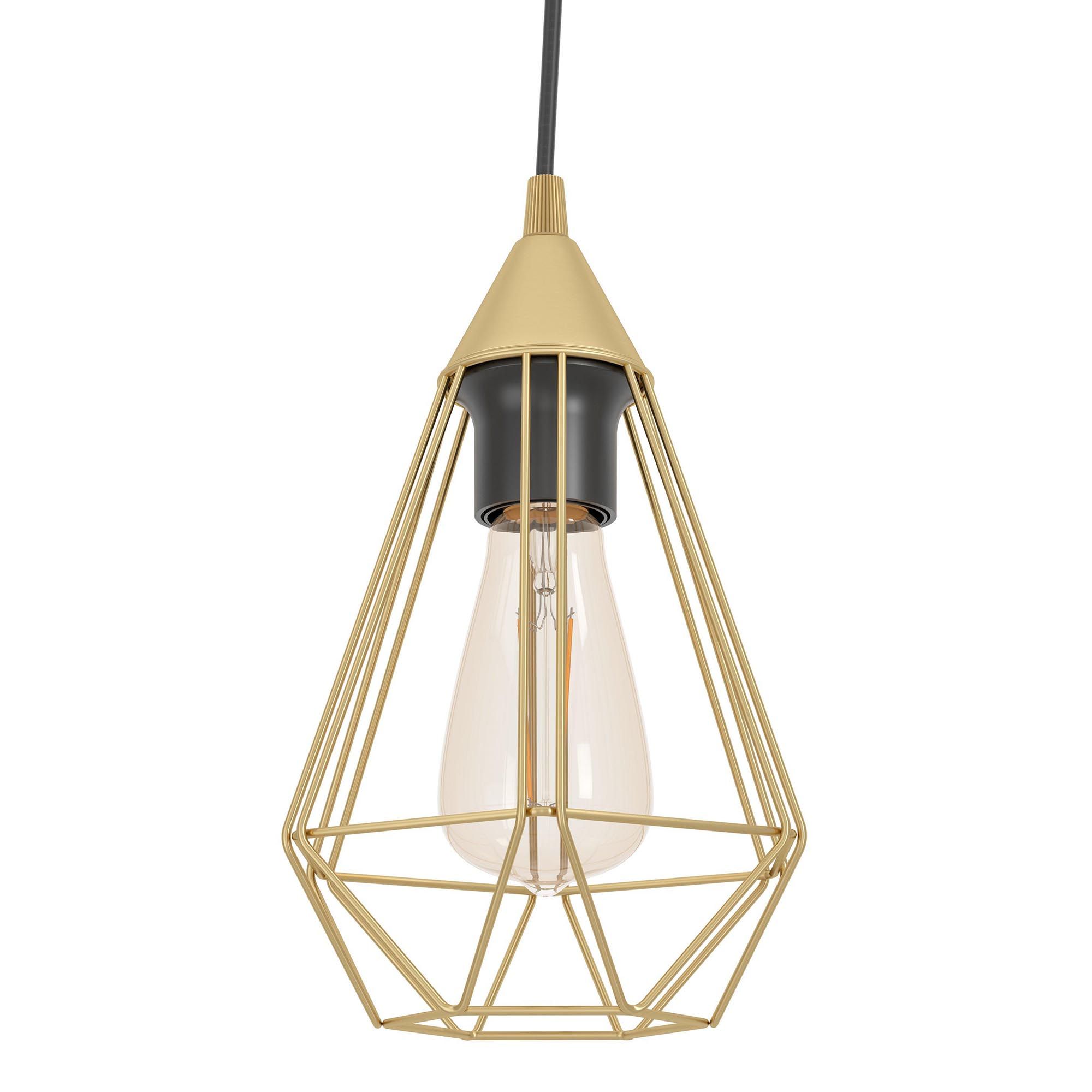 Suspension métal doré TARBES H130 cm E27 1X60W
