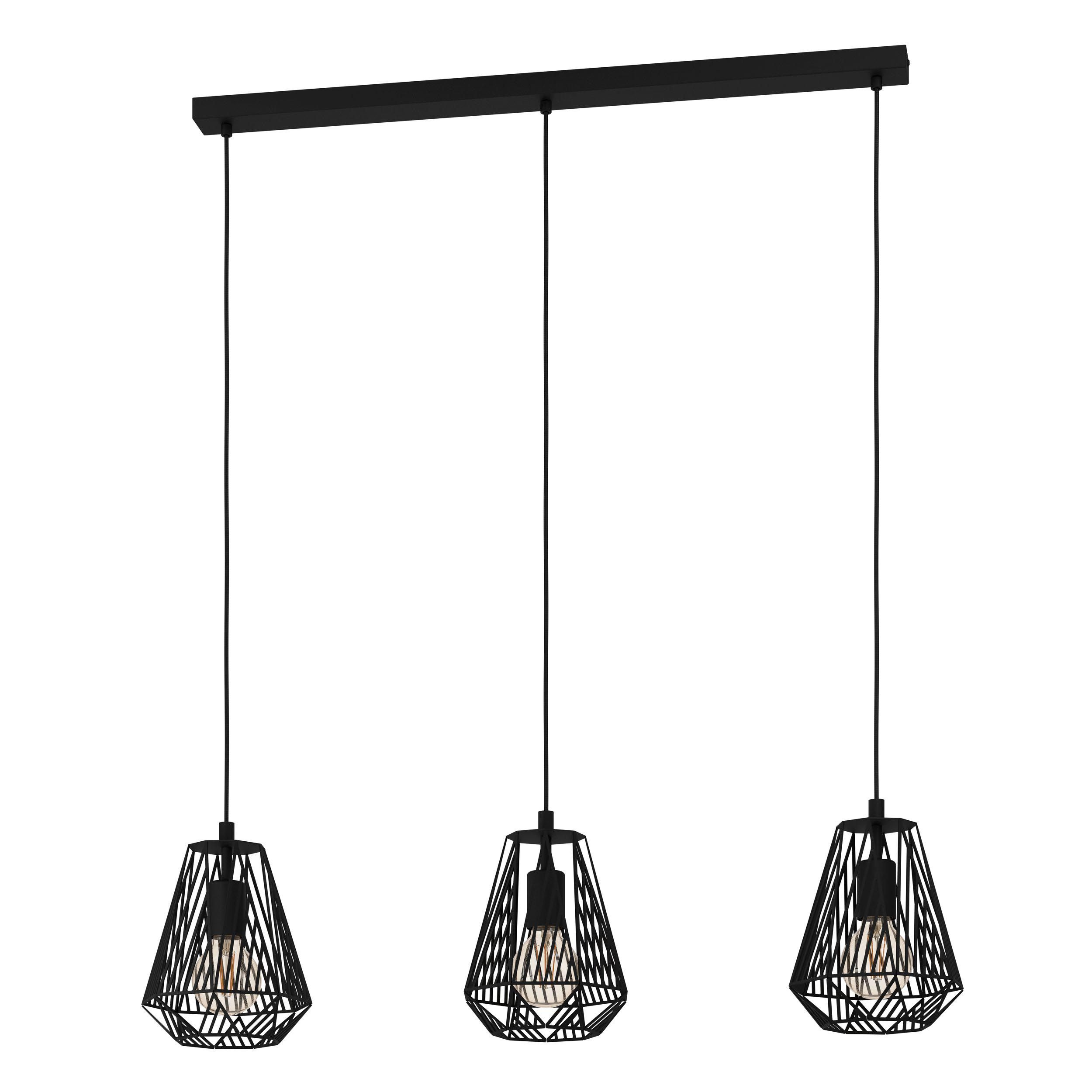 Suspension STYPE noir L96cm