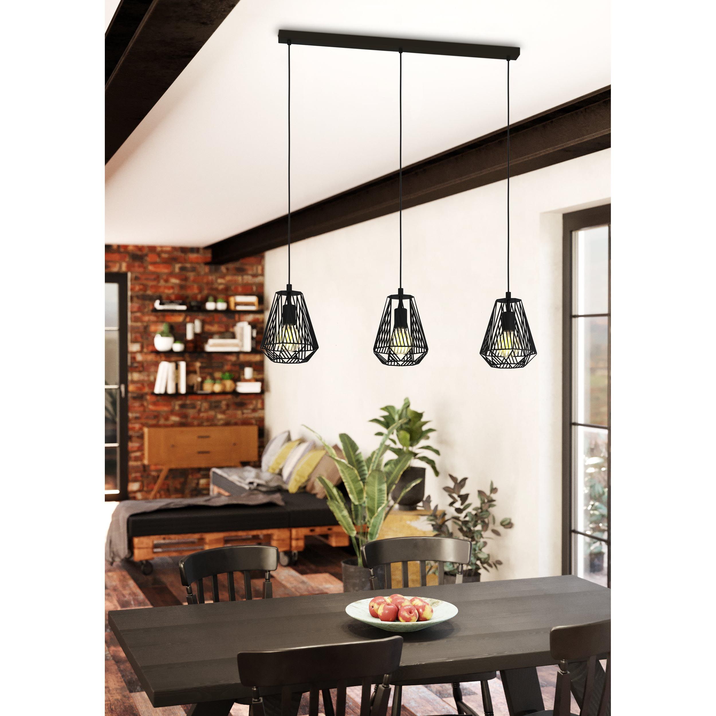 Suspension STYPE noir L96cm