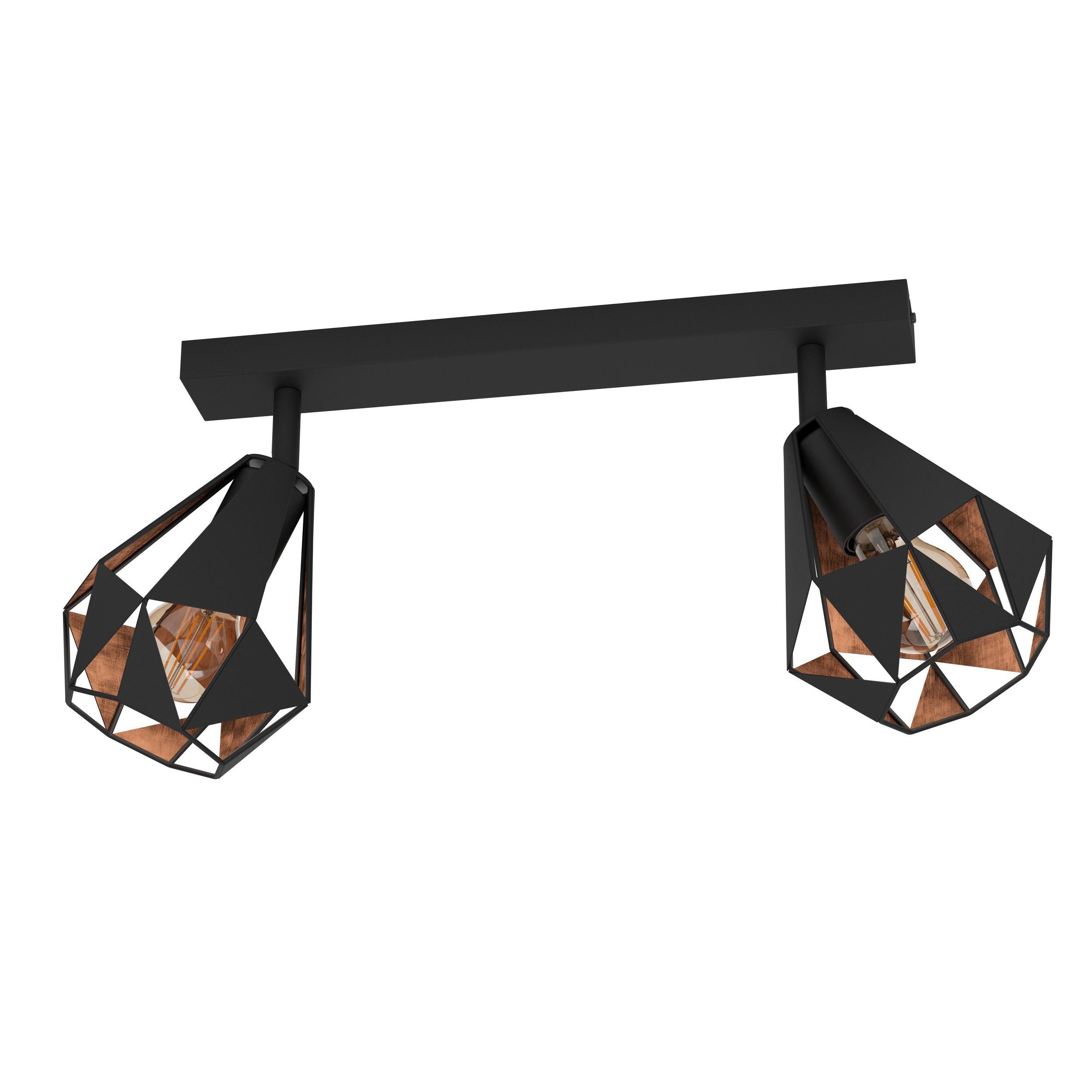 Réglette CARLTON 7 noir L42cm