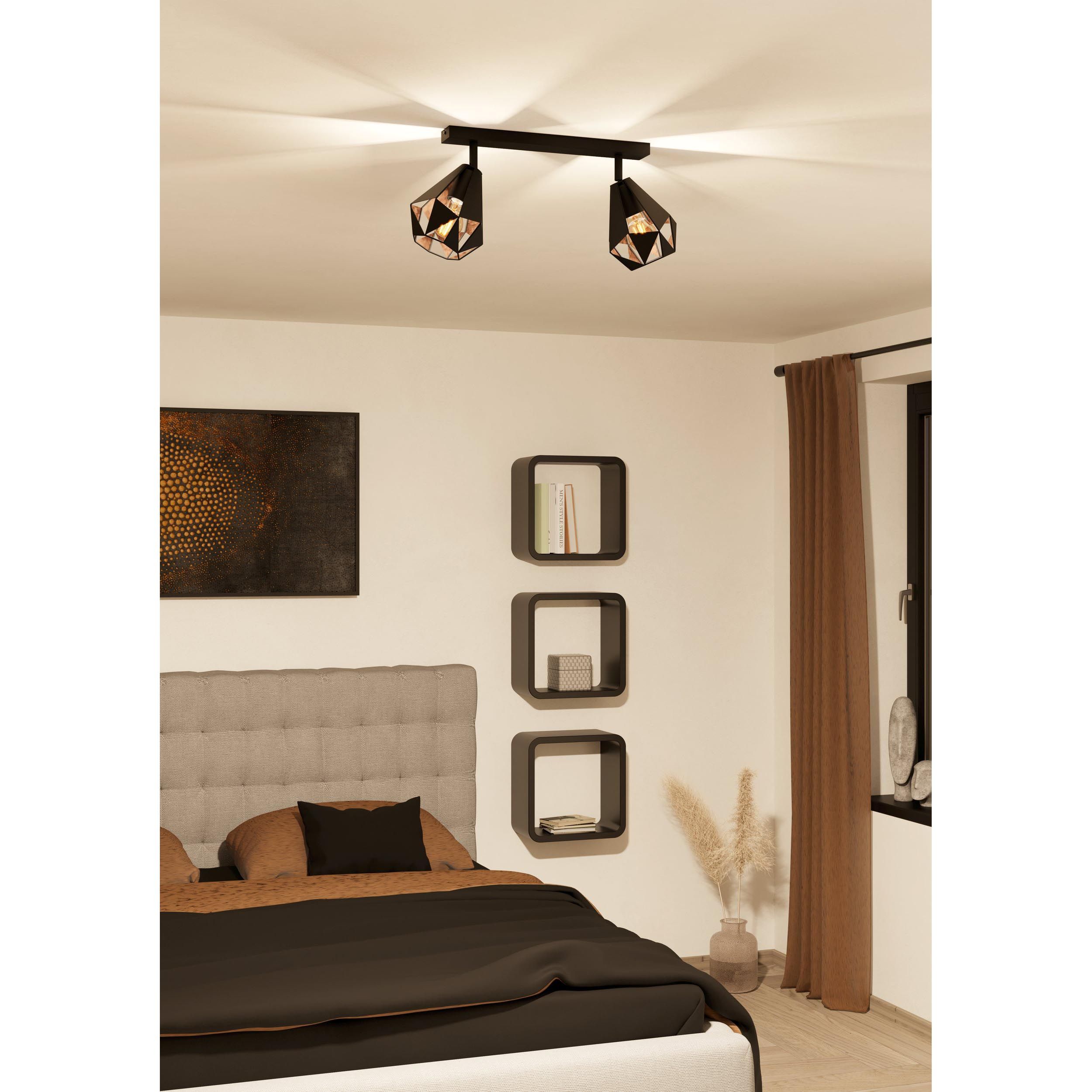 Réglette CARLTON 7 noir L42cm
