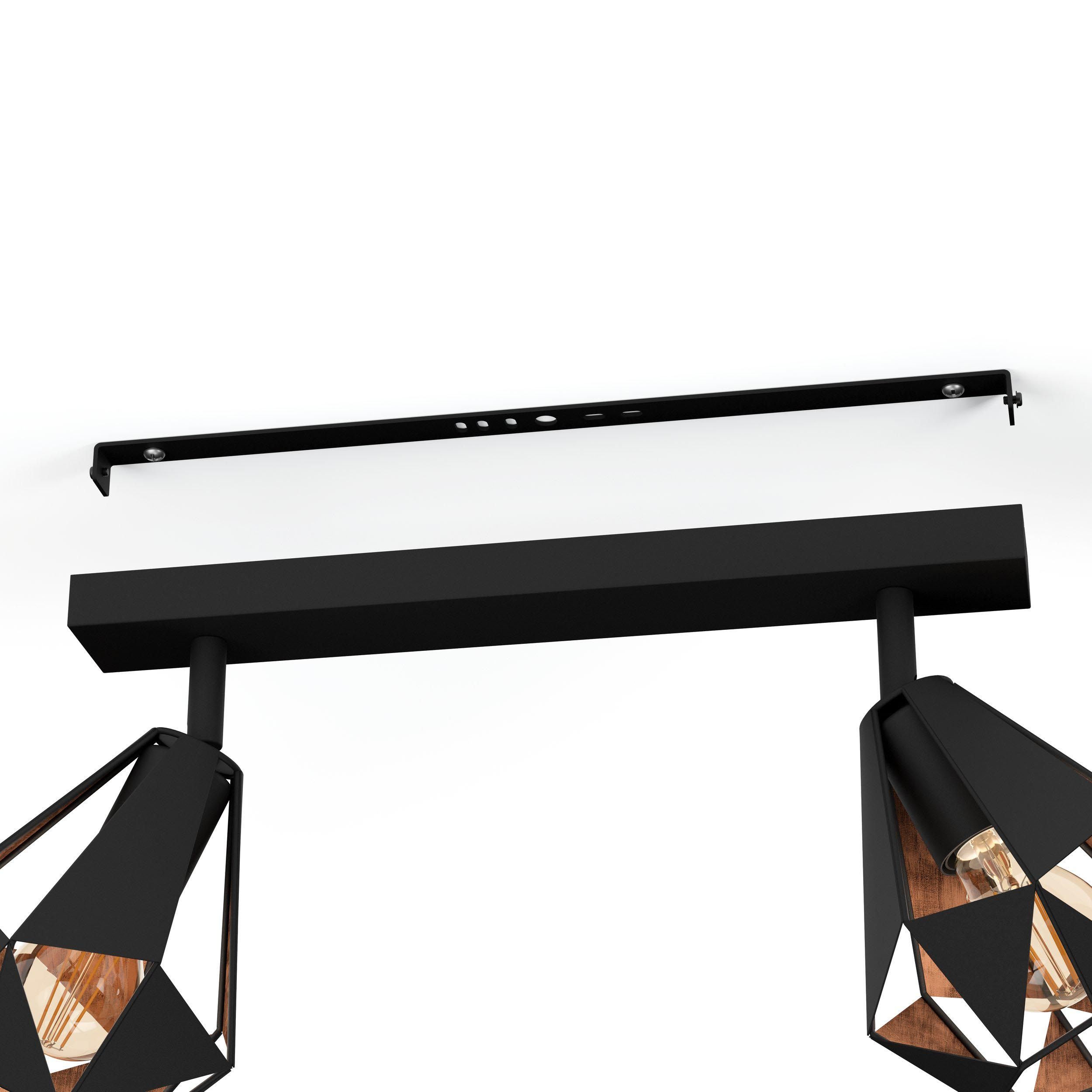Réglette CARLTON 7 noir L42cm