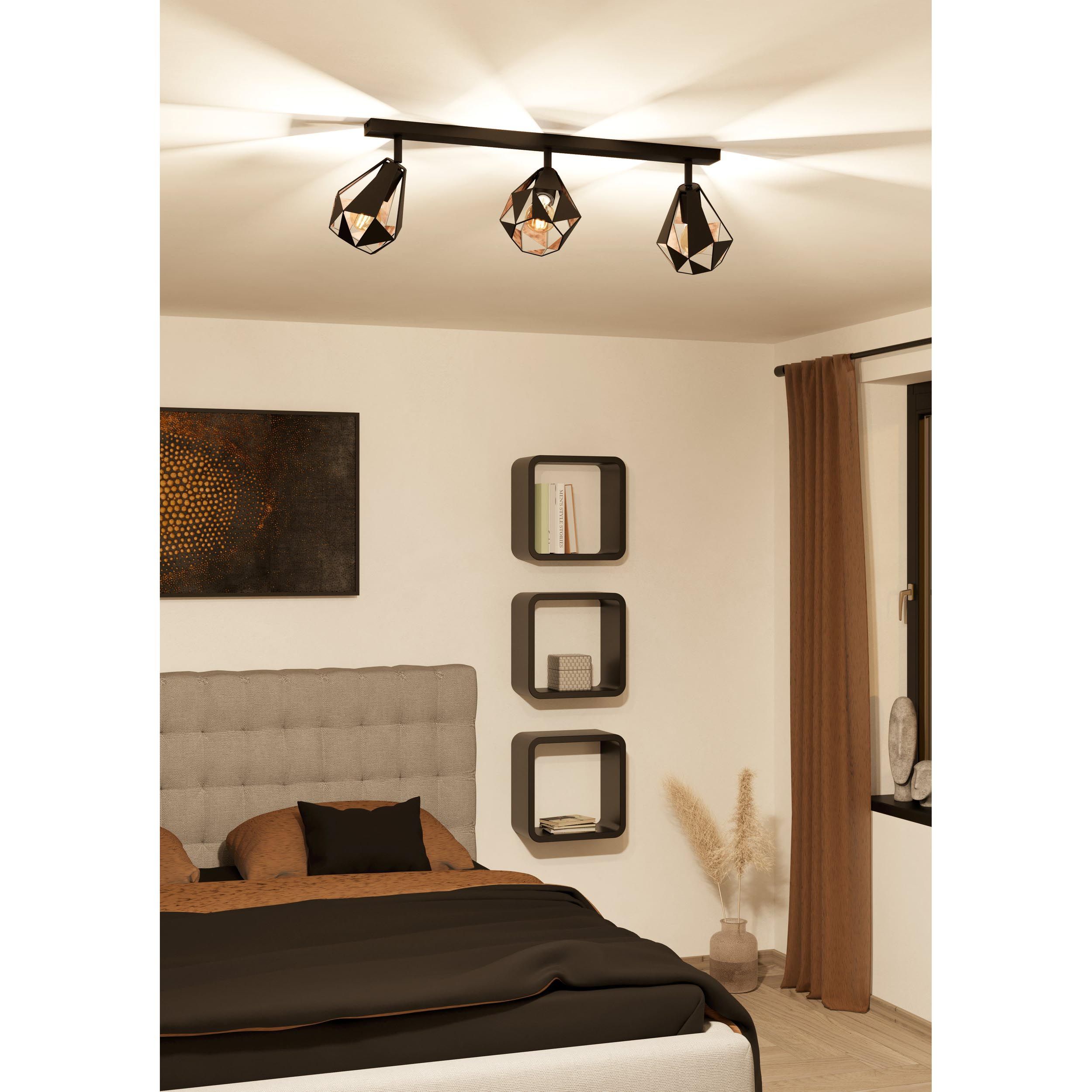 Réglette CARLTON 7 noir L73cm