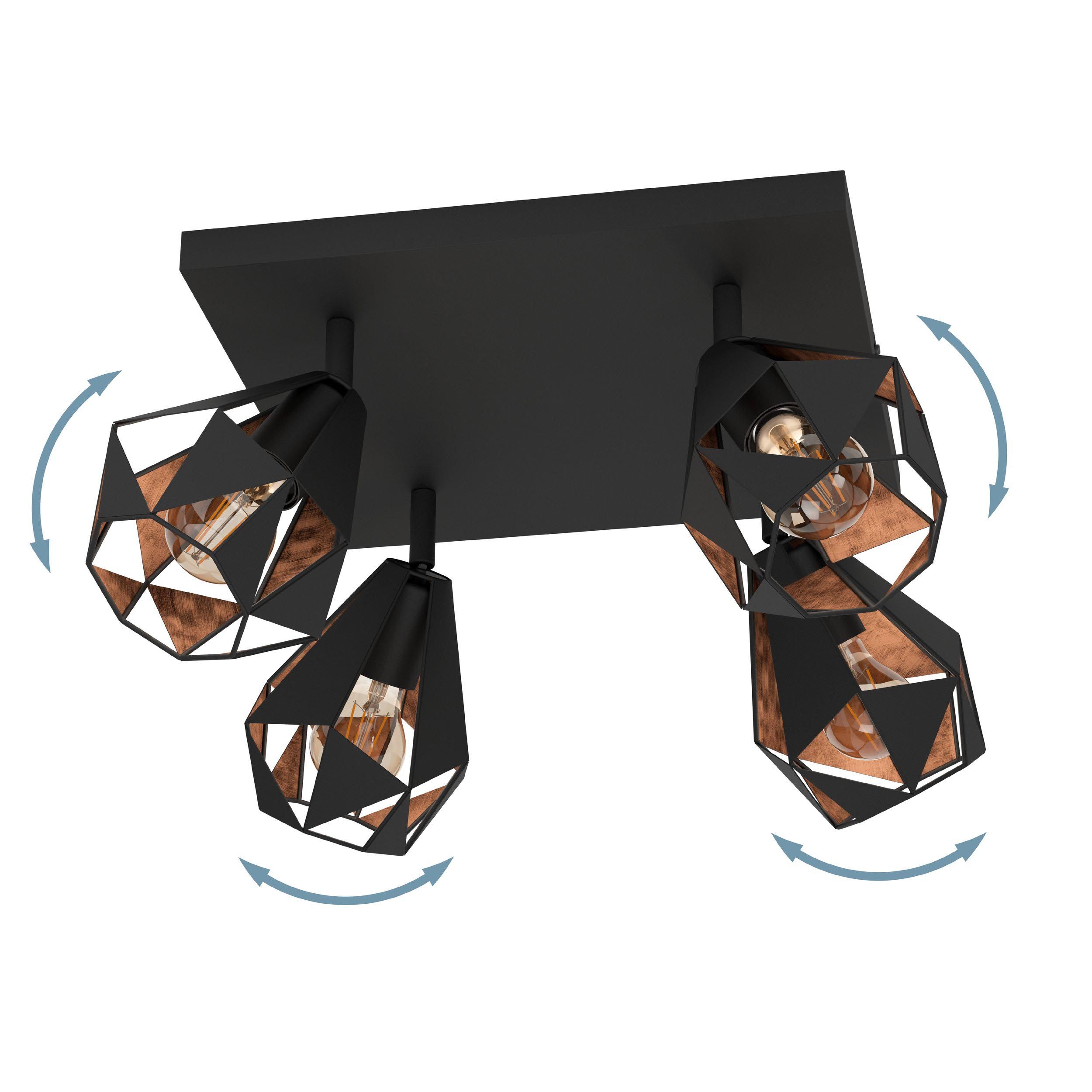 Réglette CARLTON 7 noir L37cm