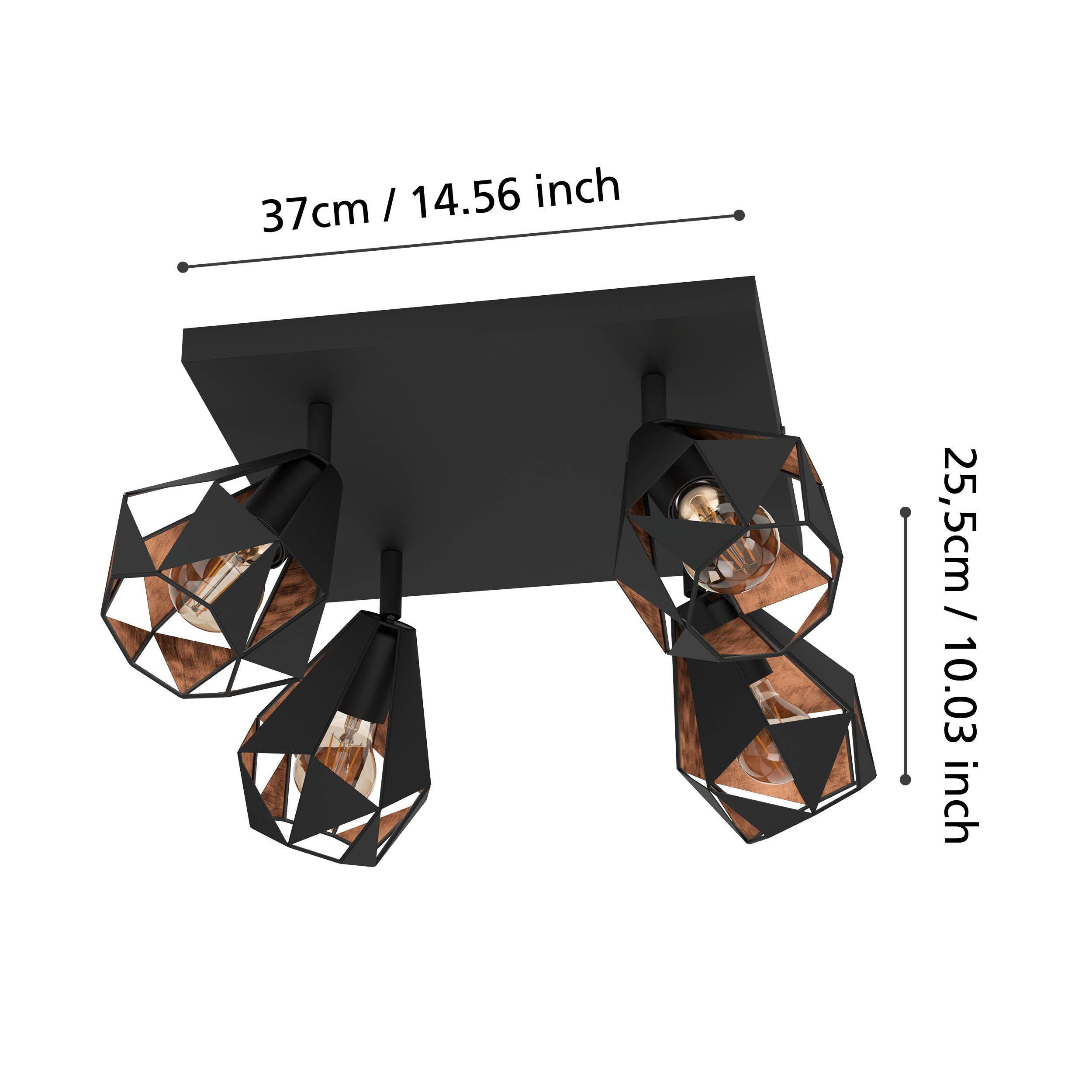 Réglette CARLTON 7 noir L37cm