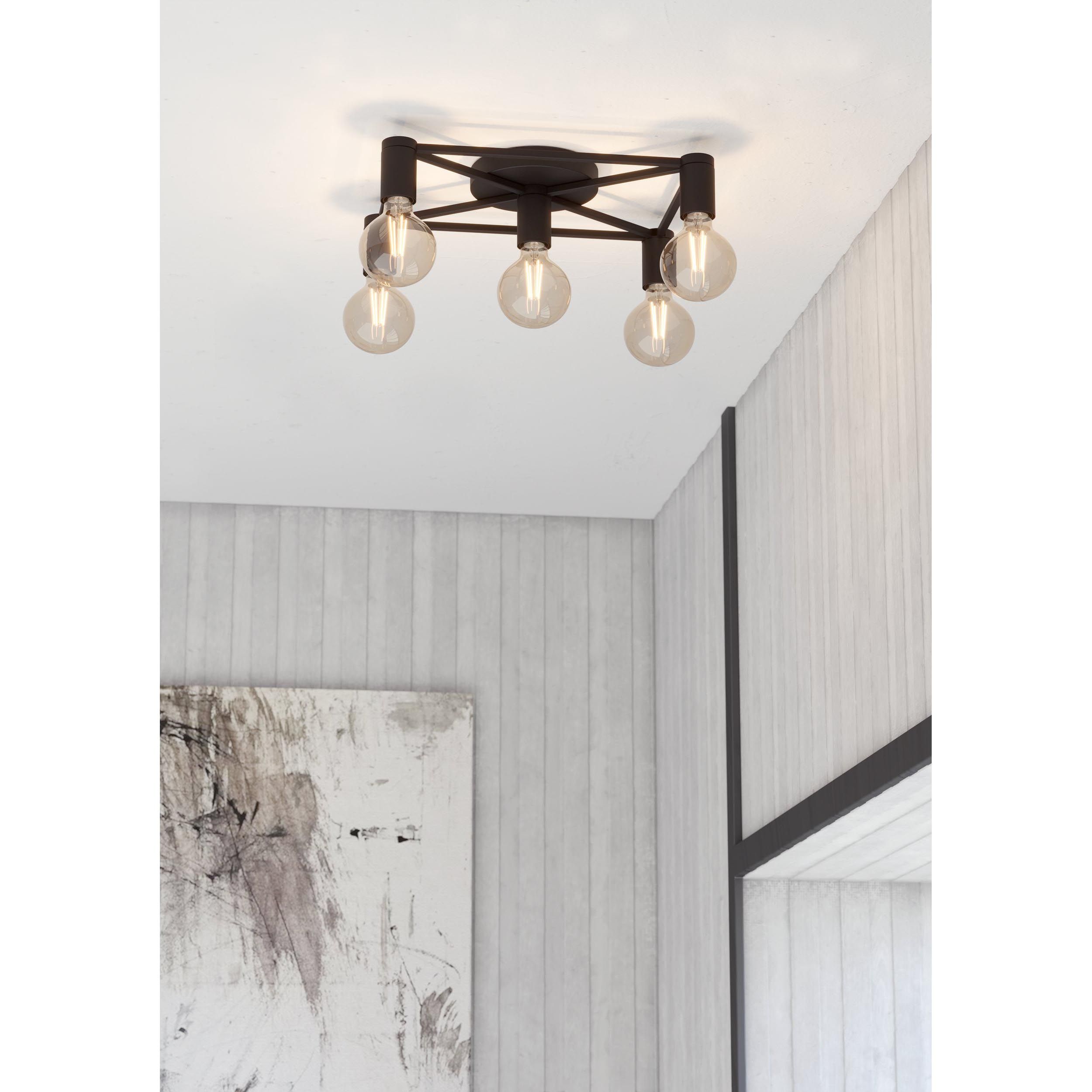 Plafonnier SPEKE noir L41,5cm