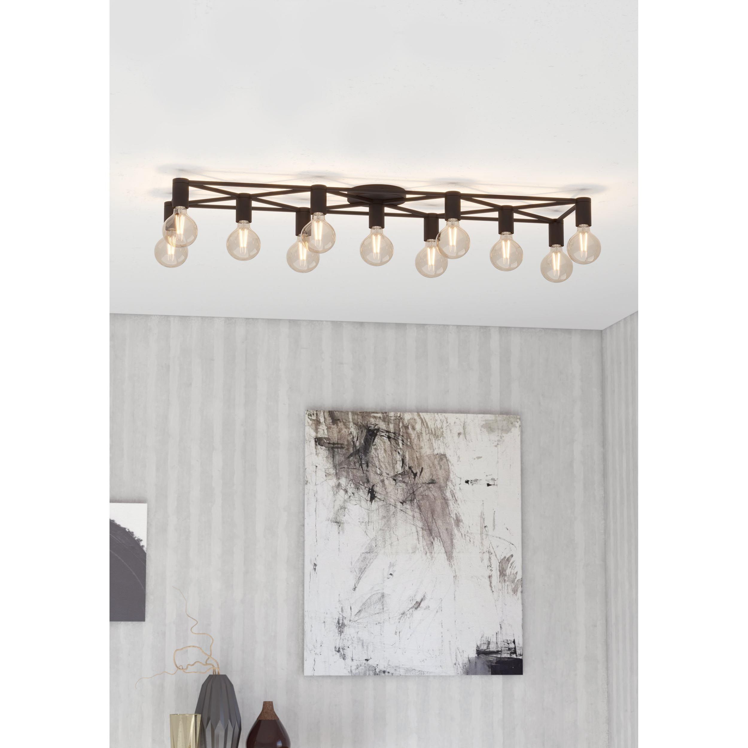Plafonnier SPEKE noir L156cm