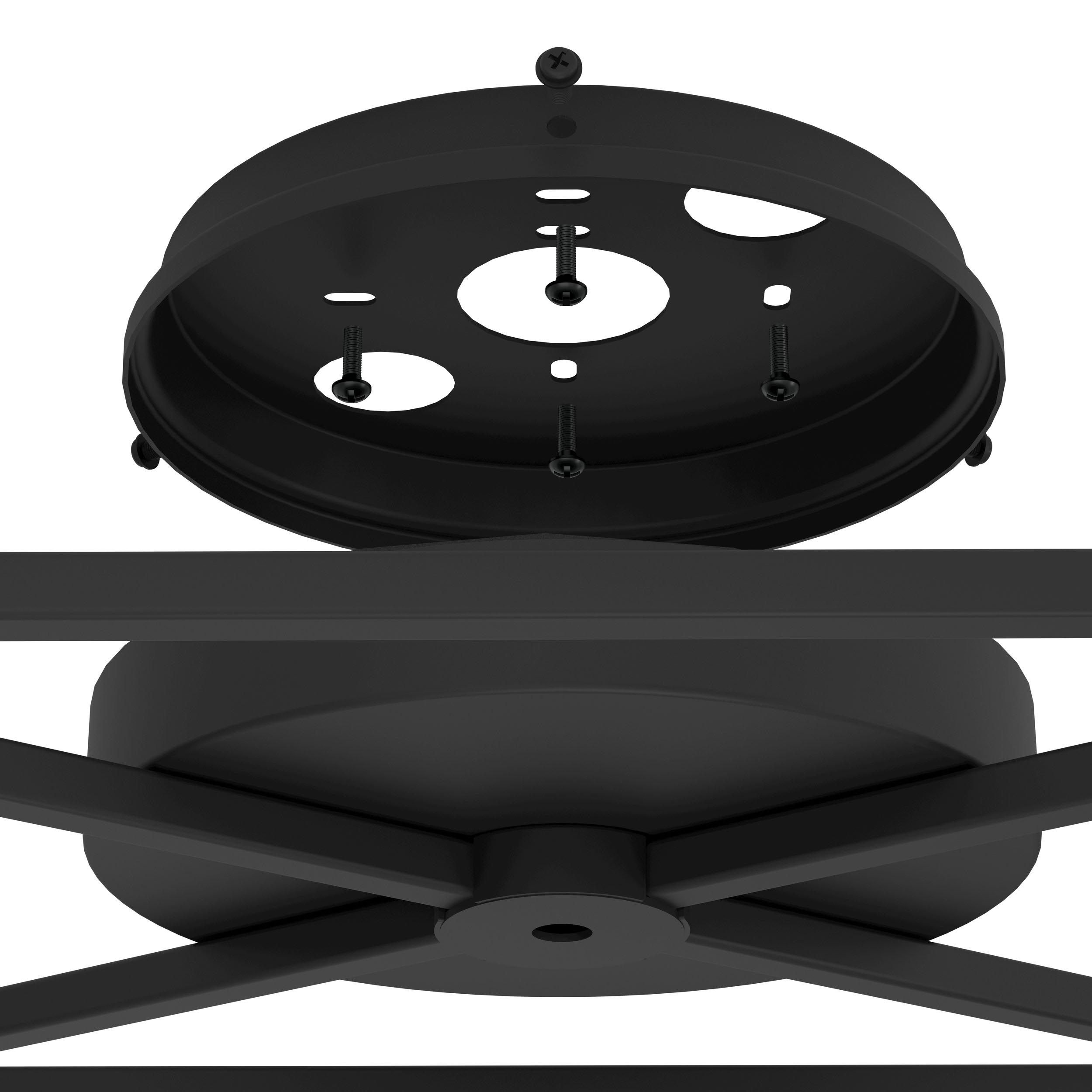 Plafonnier SPEKE noir L156cm