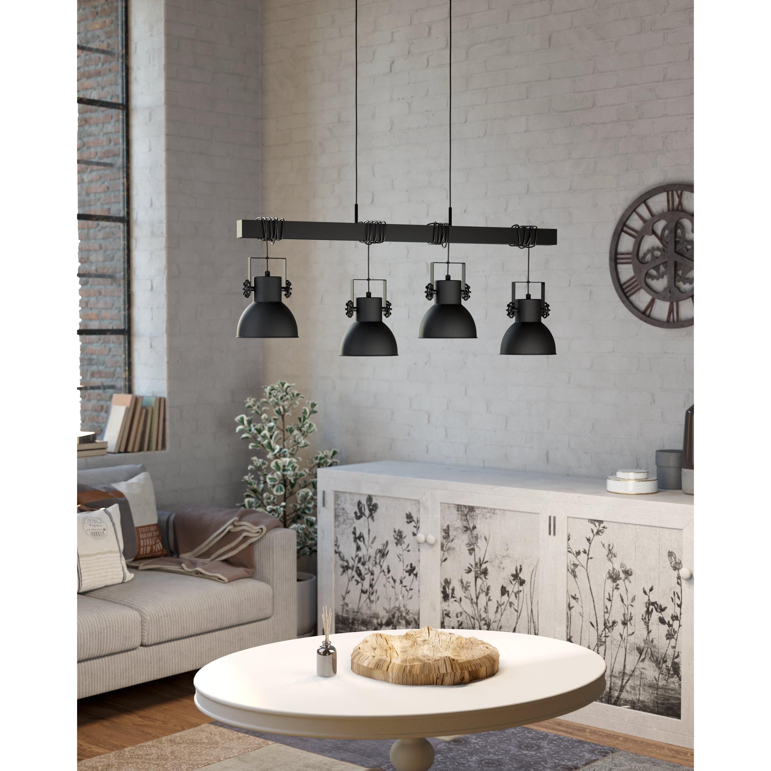 Suspension SHIREBROOK noir L100cm