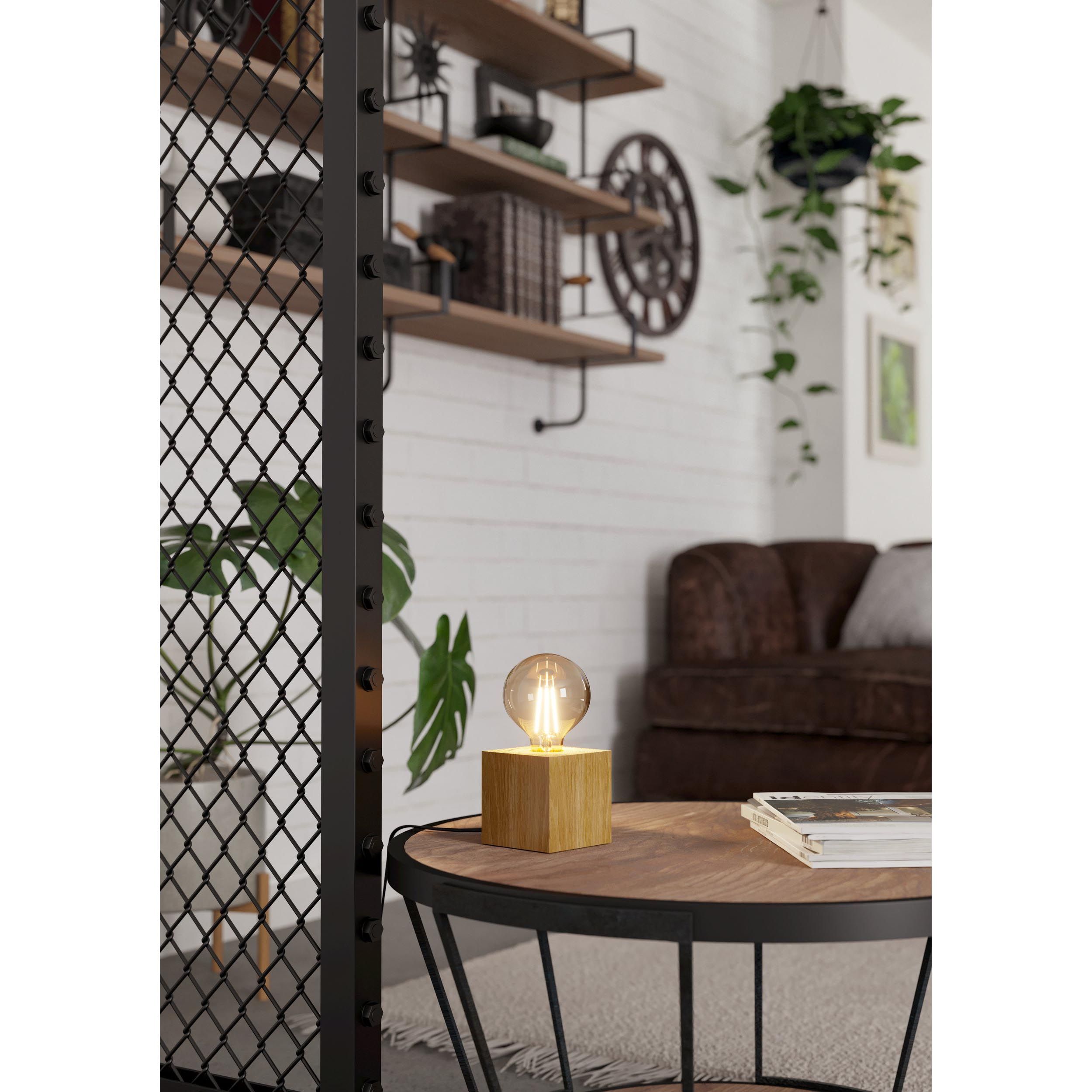 Lampe de table PRESTWICK bois H9,5cm