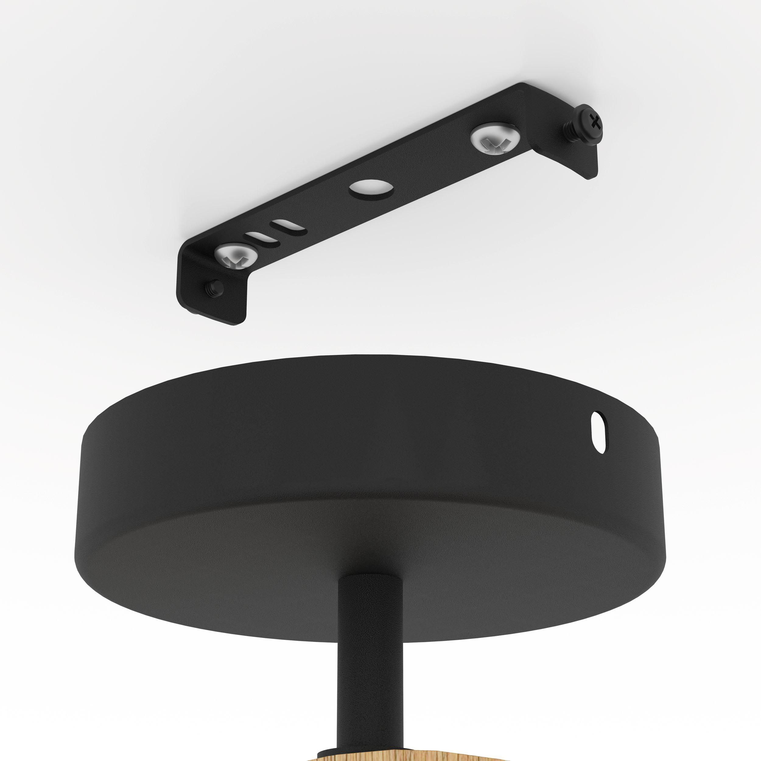 Plafonnier BASILDON noir Ø32cm
