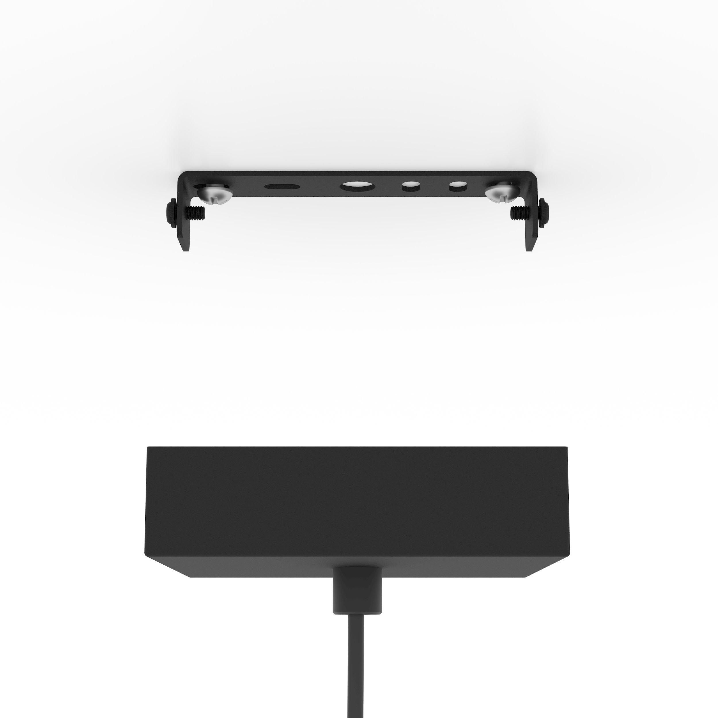 Suspension NAFFERTON bois/noir Ø10cm