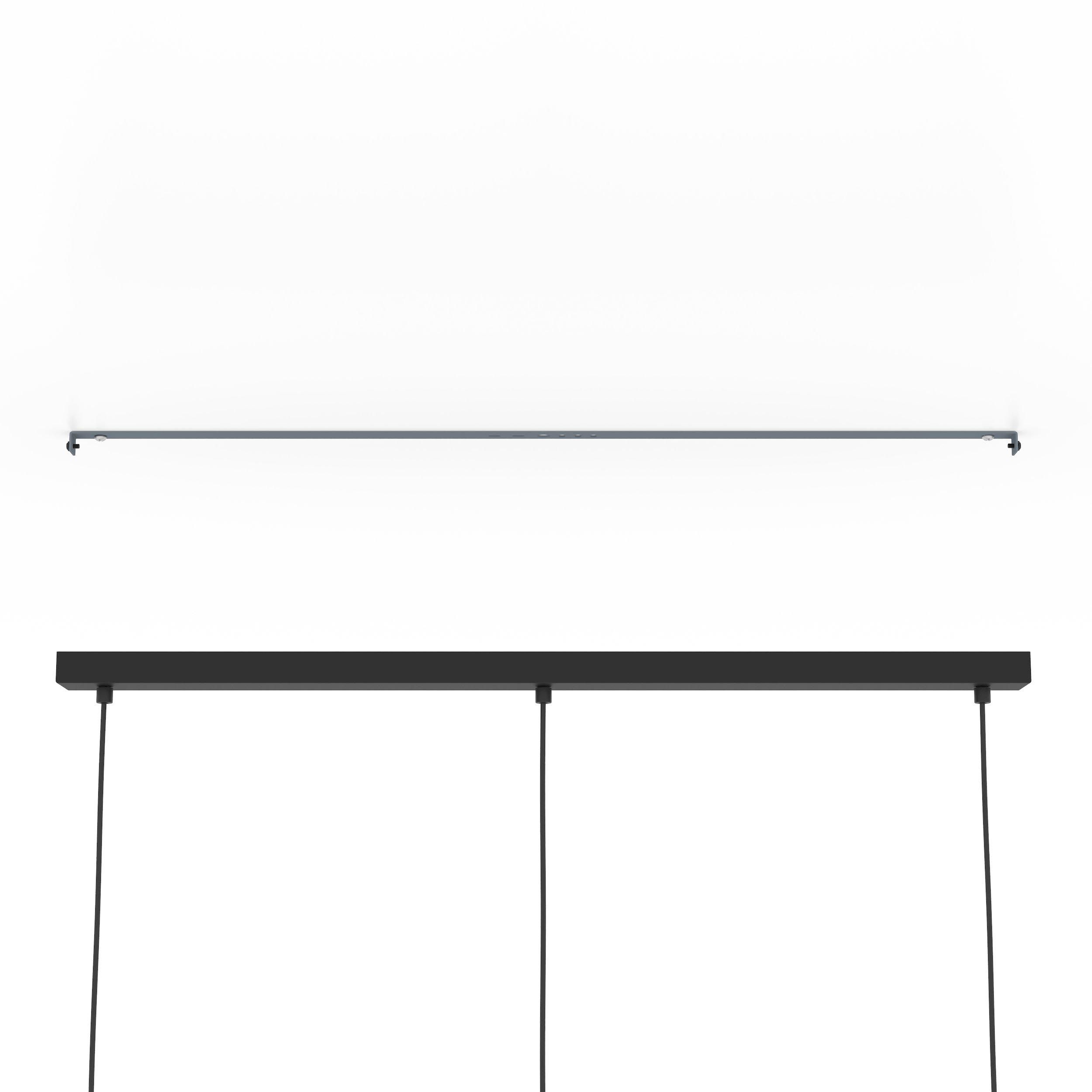 Suspension NAFFERTON bois/noir Ø10cm