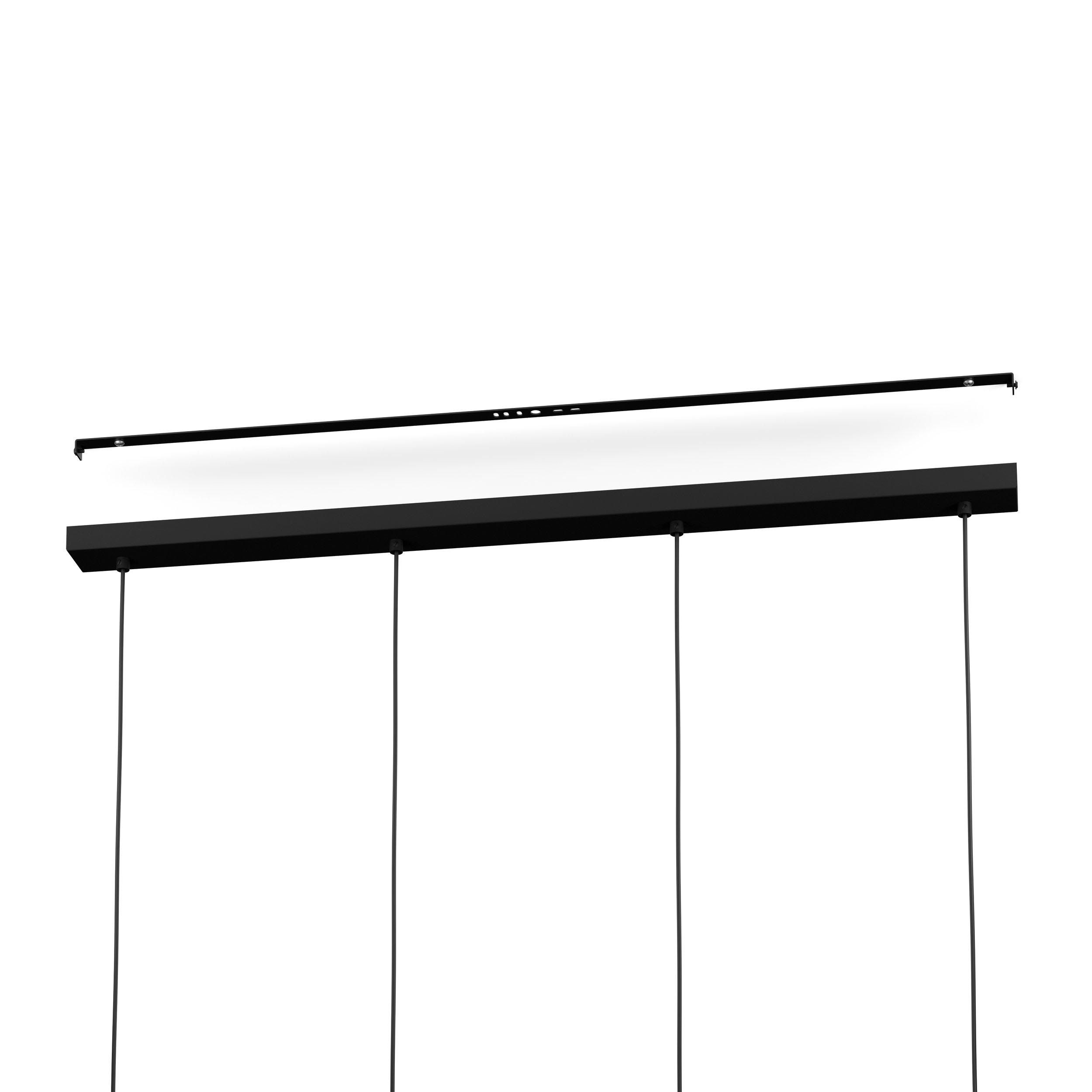 Suspension AYLES bois/noir L93cm