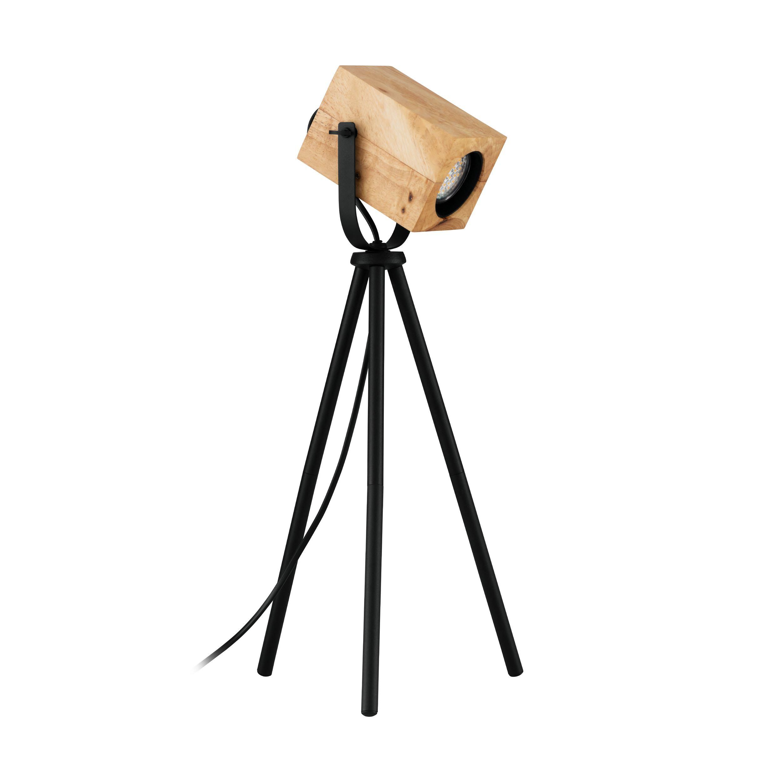 Lampe à poser  AYLES bois/noir H93,5cm