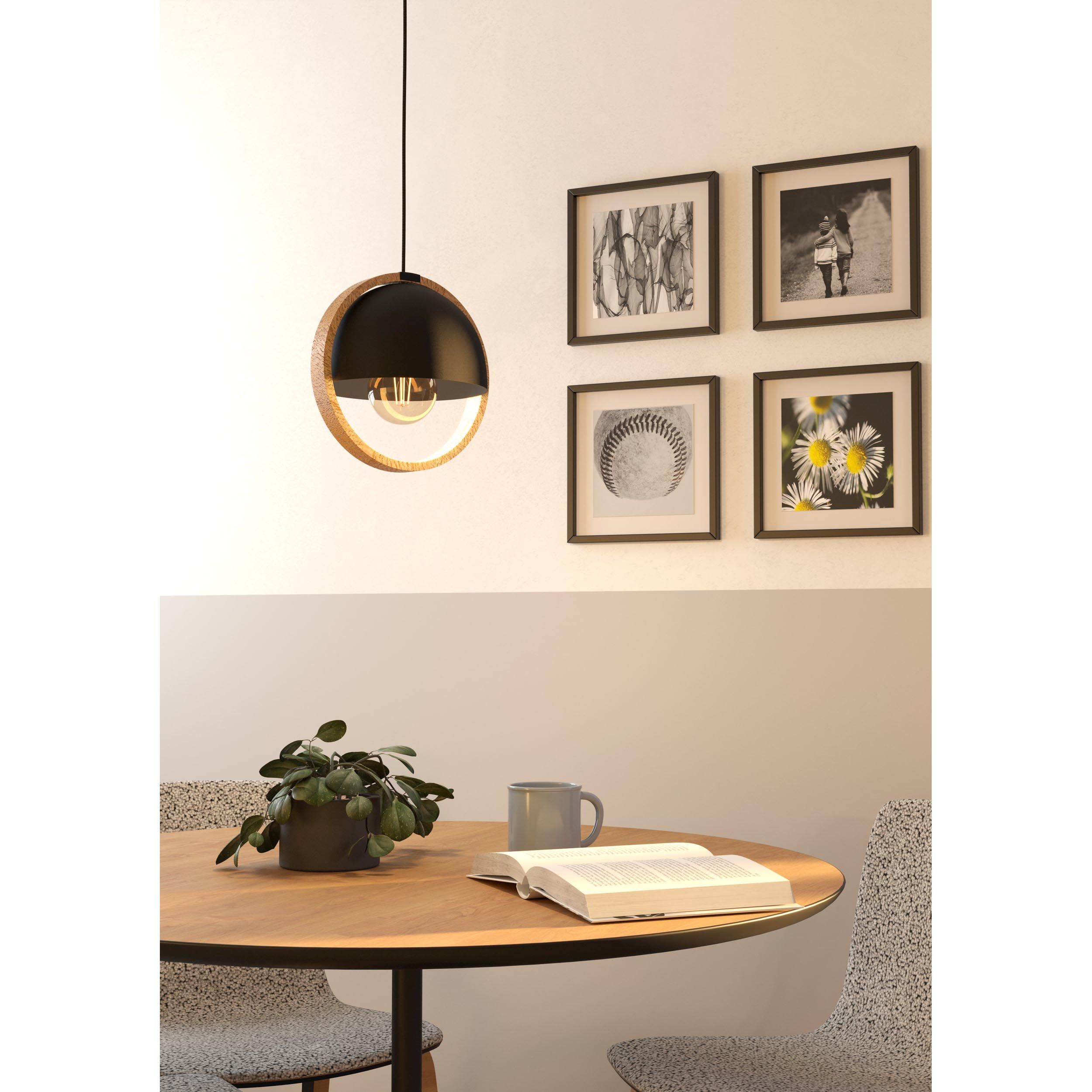 Suspension CALLOW noir Ø23cm