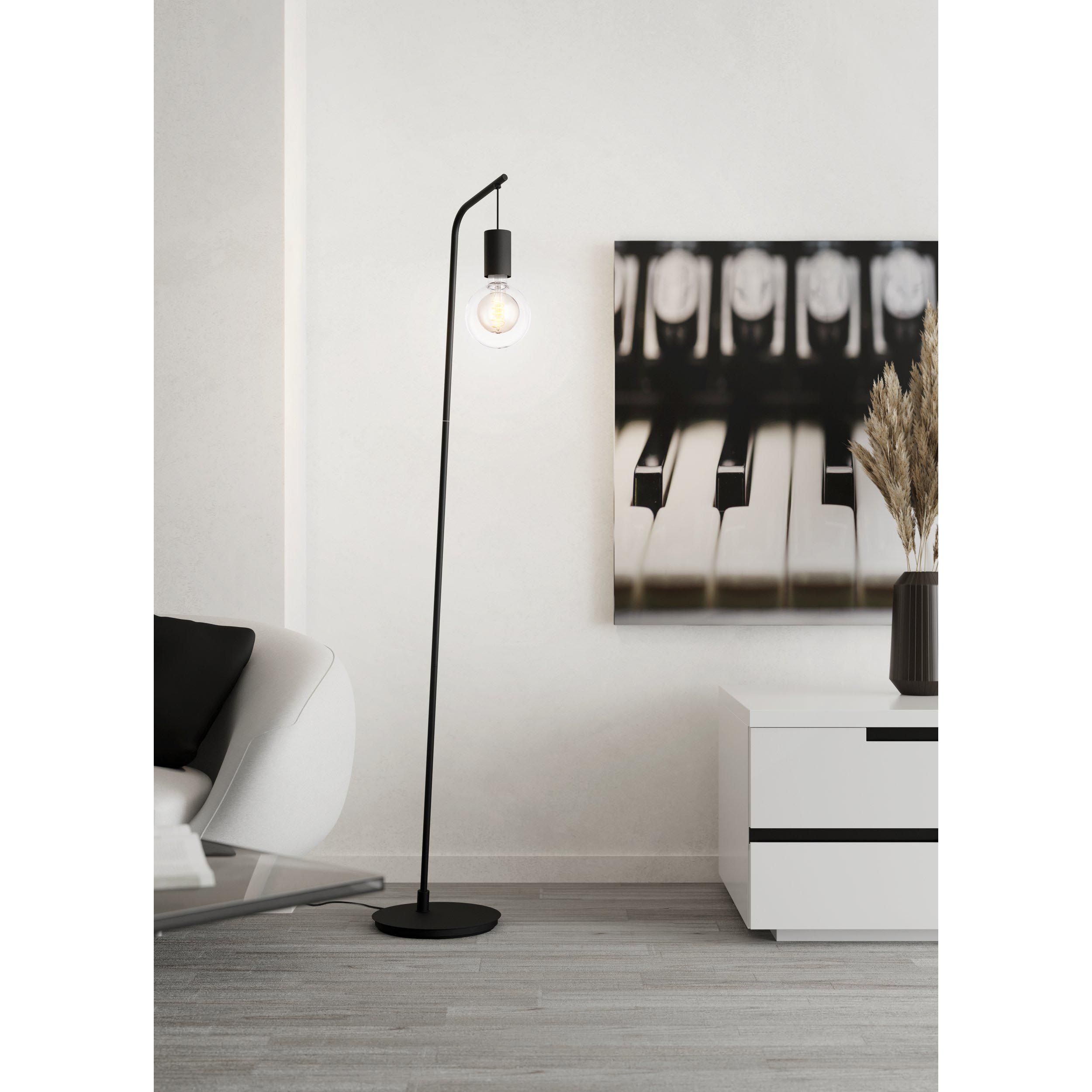 Lampadaire CRANLEY noir H170cm