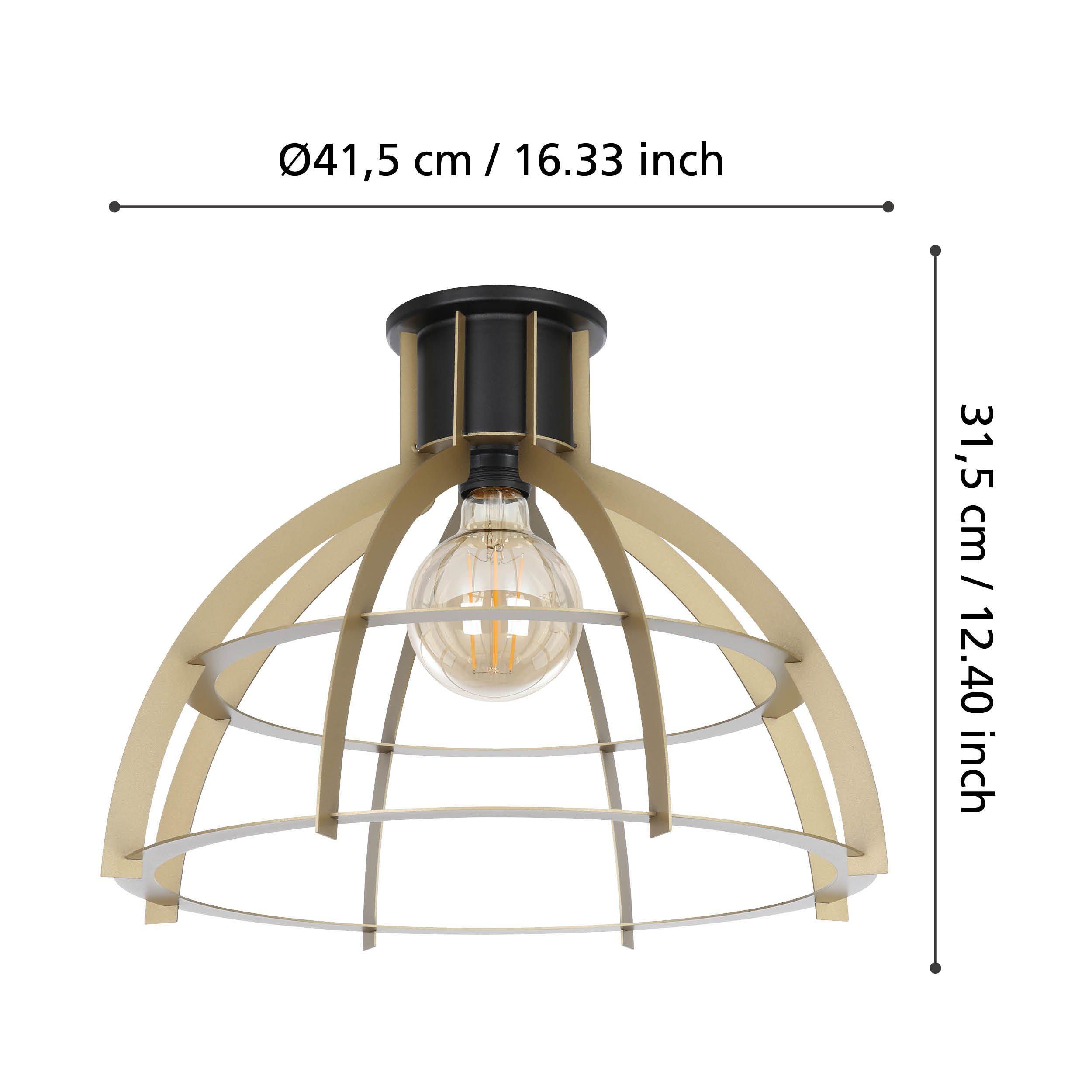 Plafonnier STILLINGTON doré/noir Ø41,5cm
