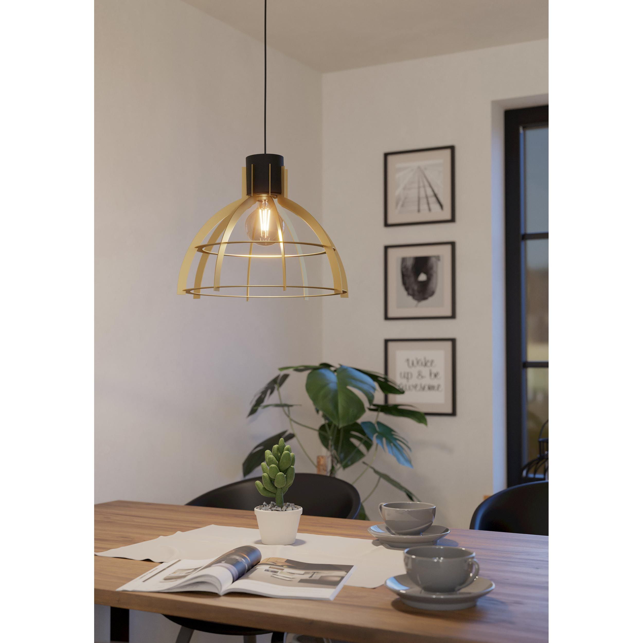 Suspension STILLINGTON doré/noir Ø41,5cm