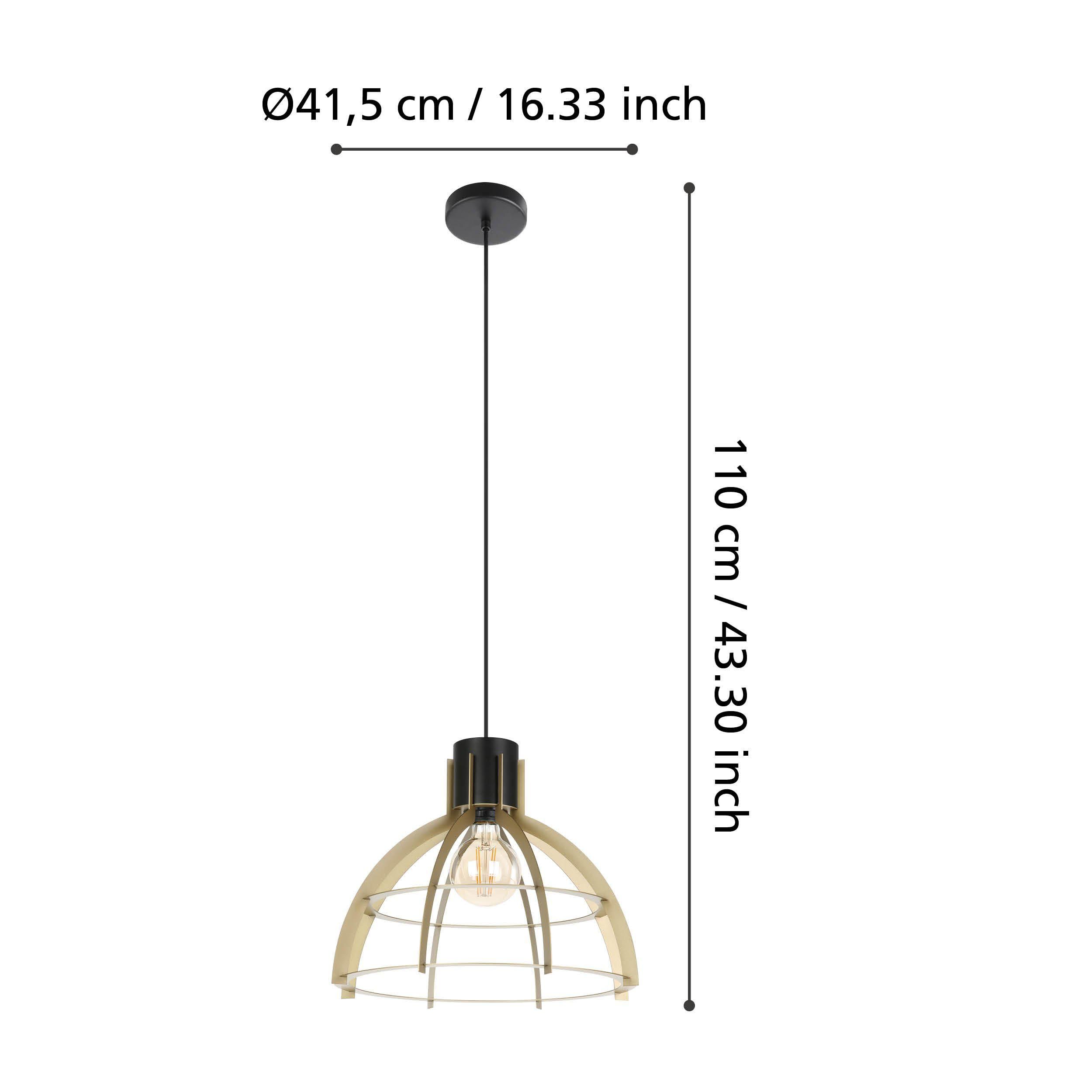Suspension STILLINGTON doré/noir Ø41,5cm