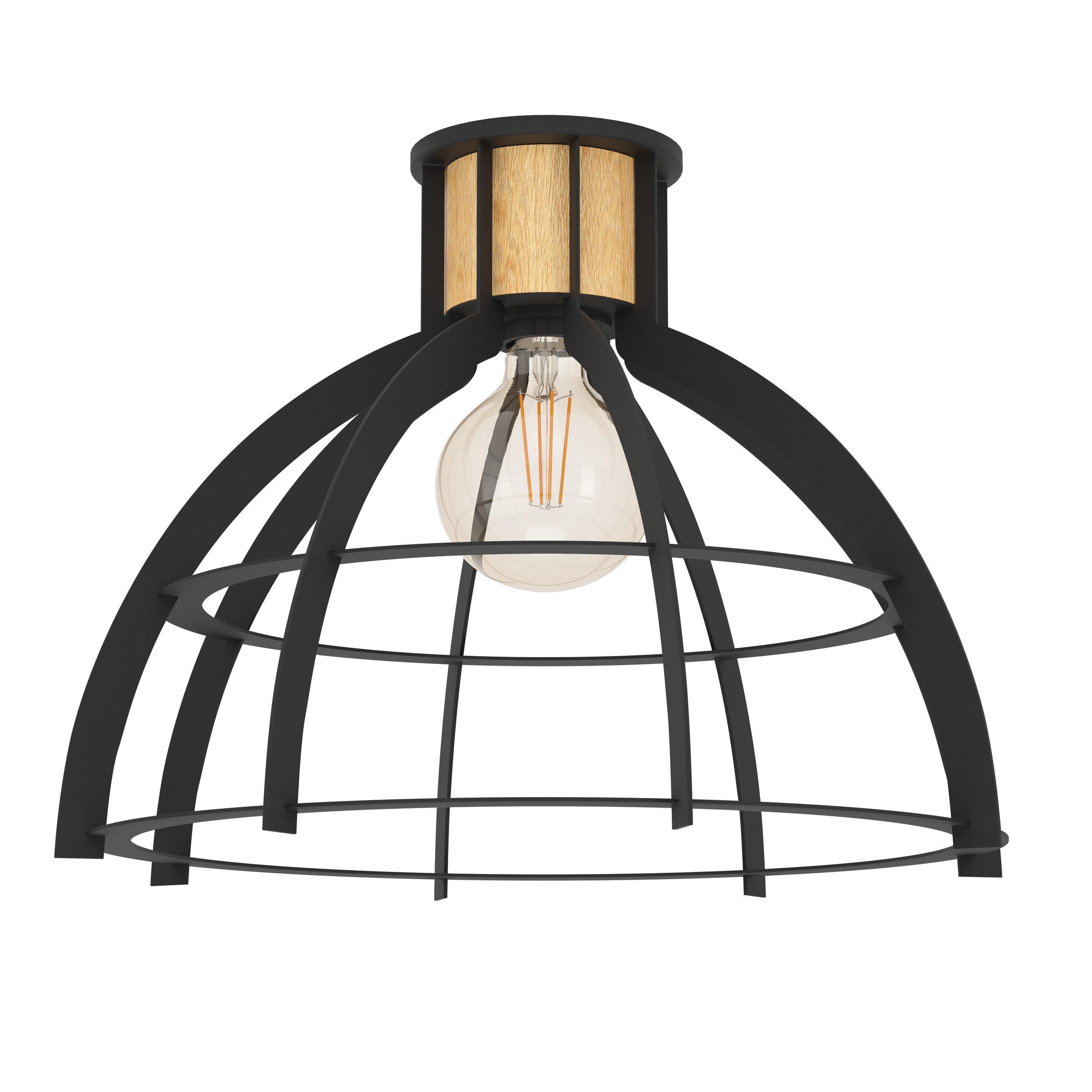 Plafonnier STILLINGTON noir/doré Ø41,5cm