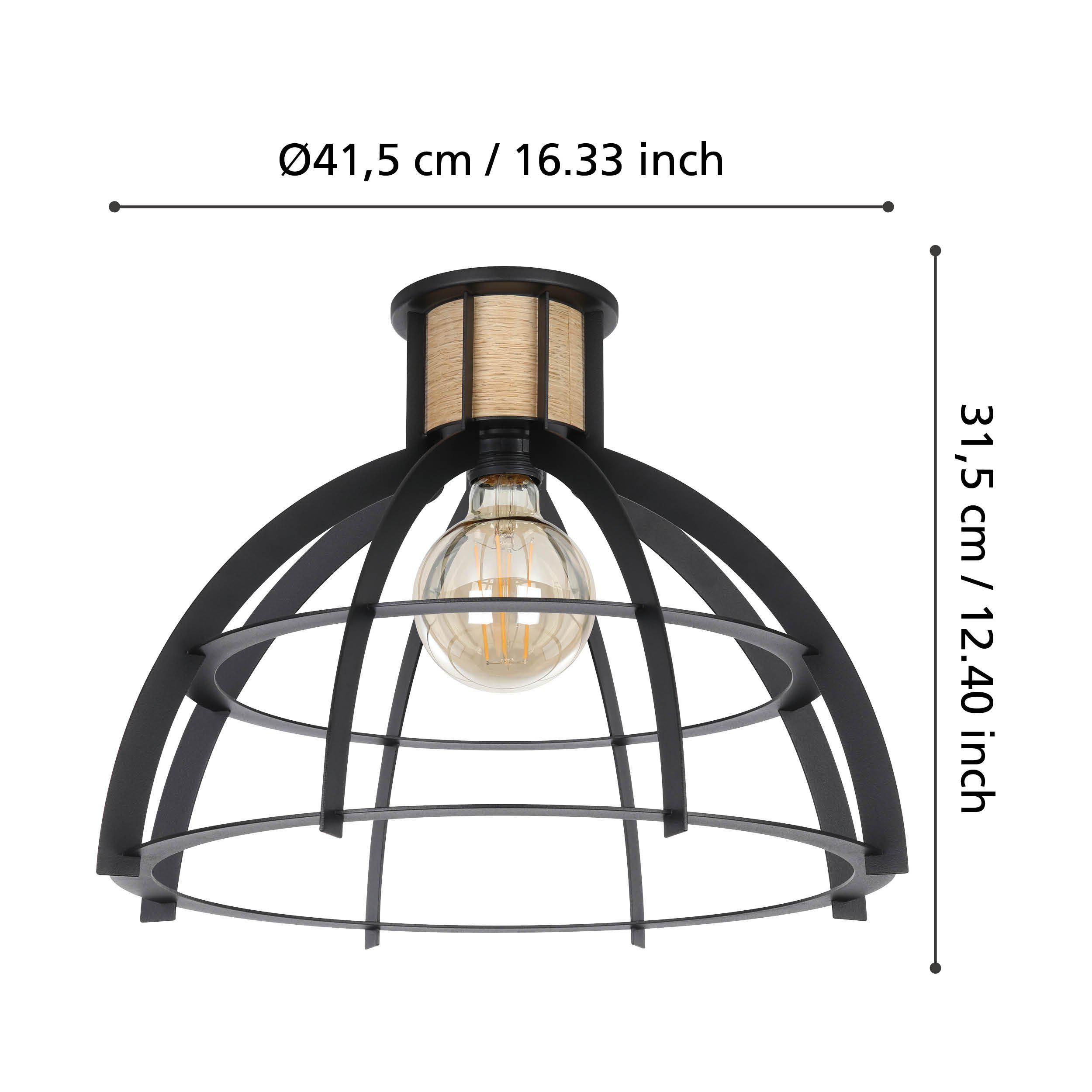 Plafonnier STILLINGTON noir/doré Ø41,5cm