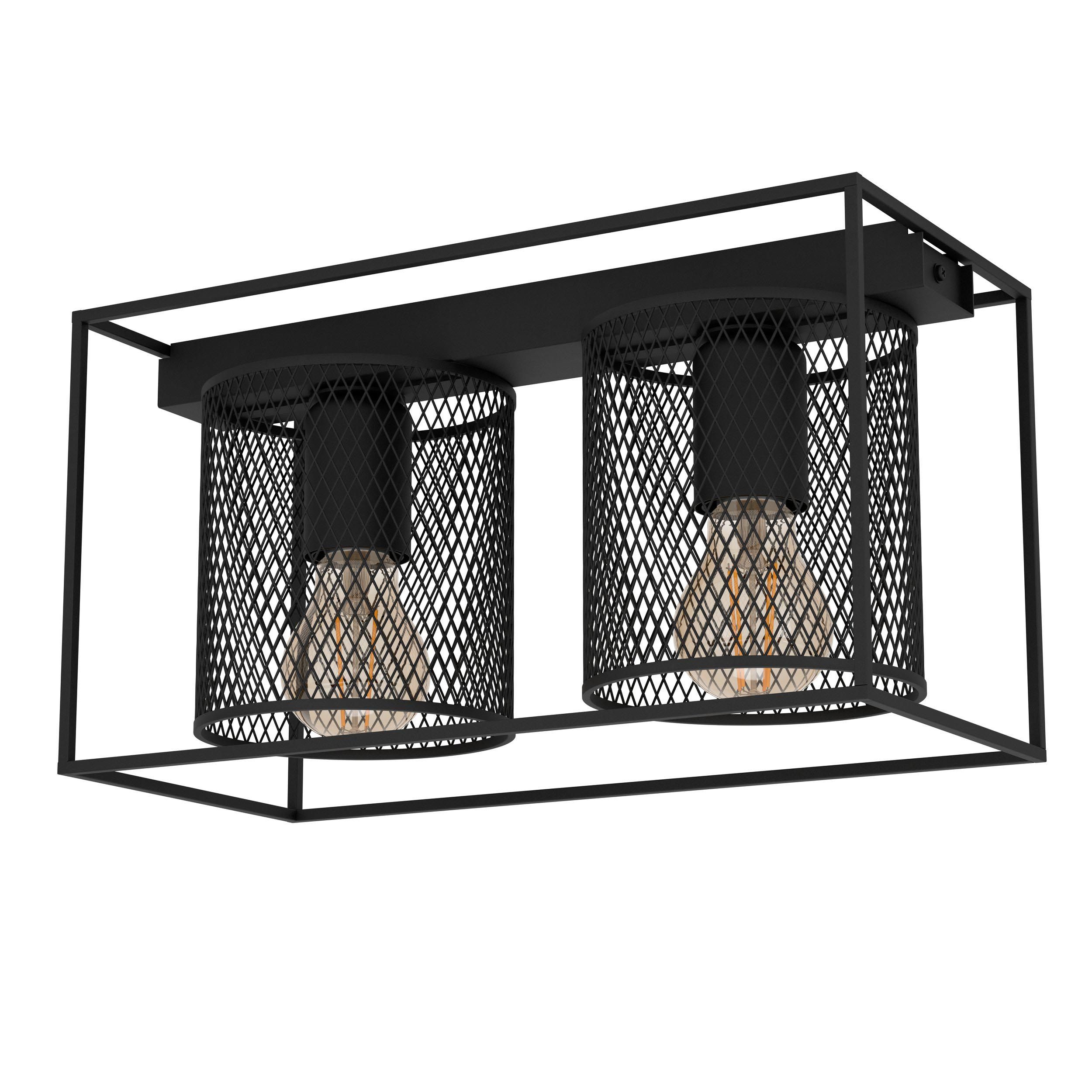 Plafonnier CATTERICK noir L39cm