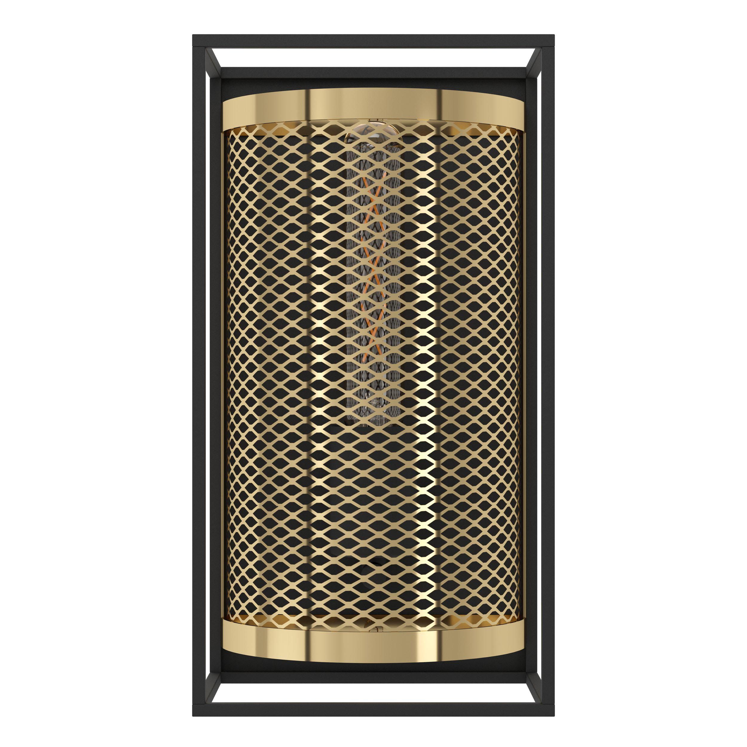 Suspension NOHALES laiton/noir L17cm