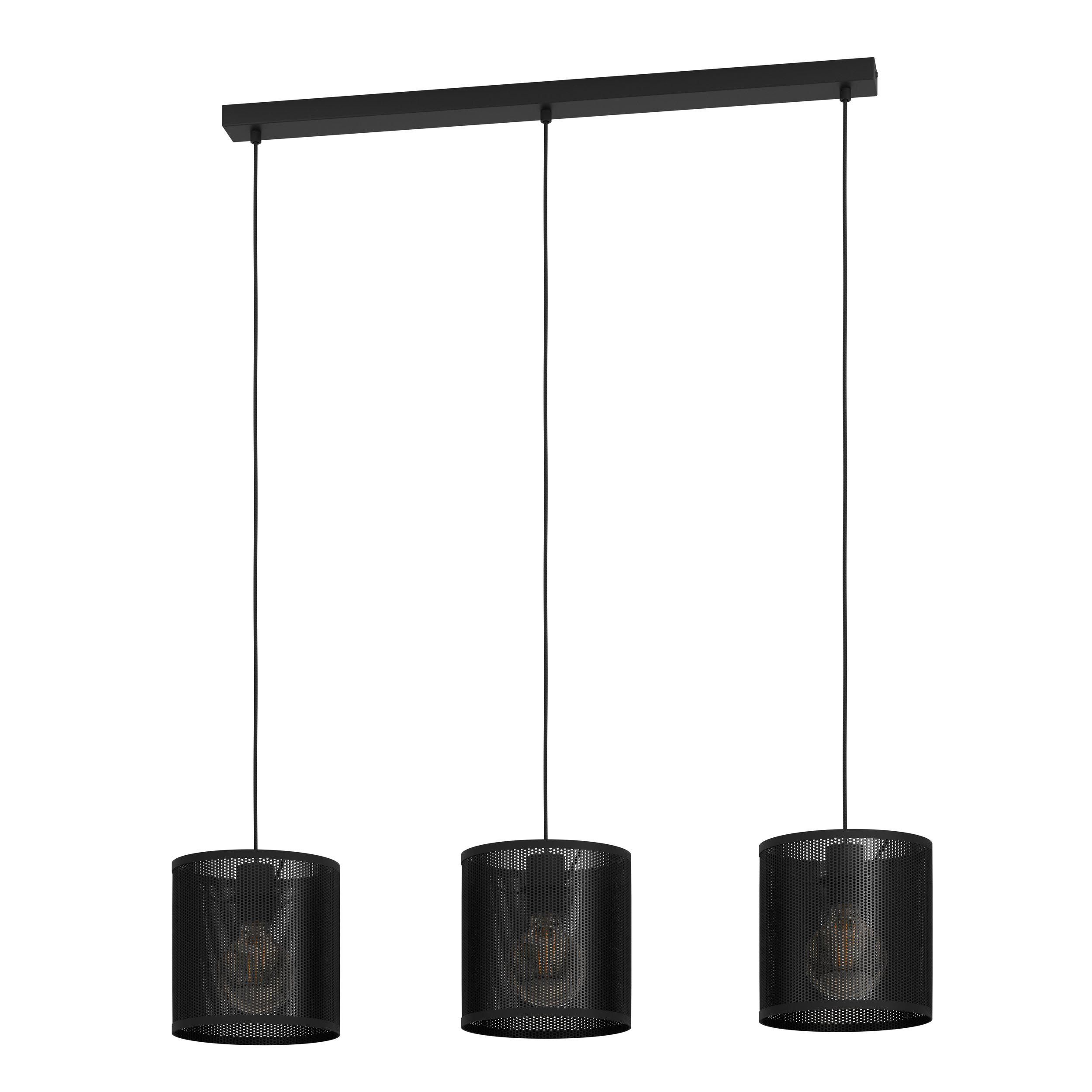 Suspension MANBY noir L90cm