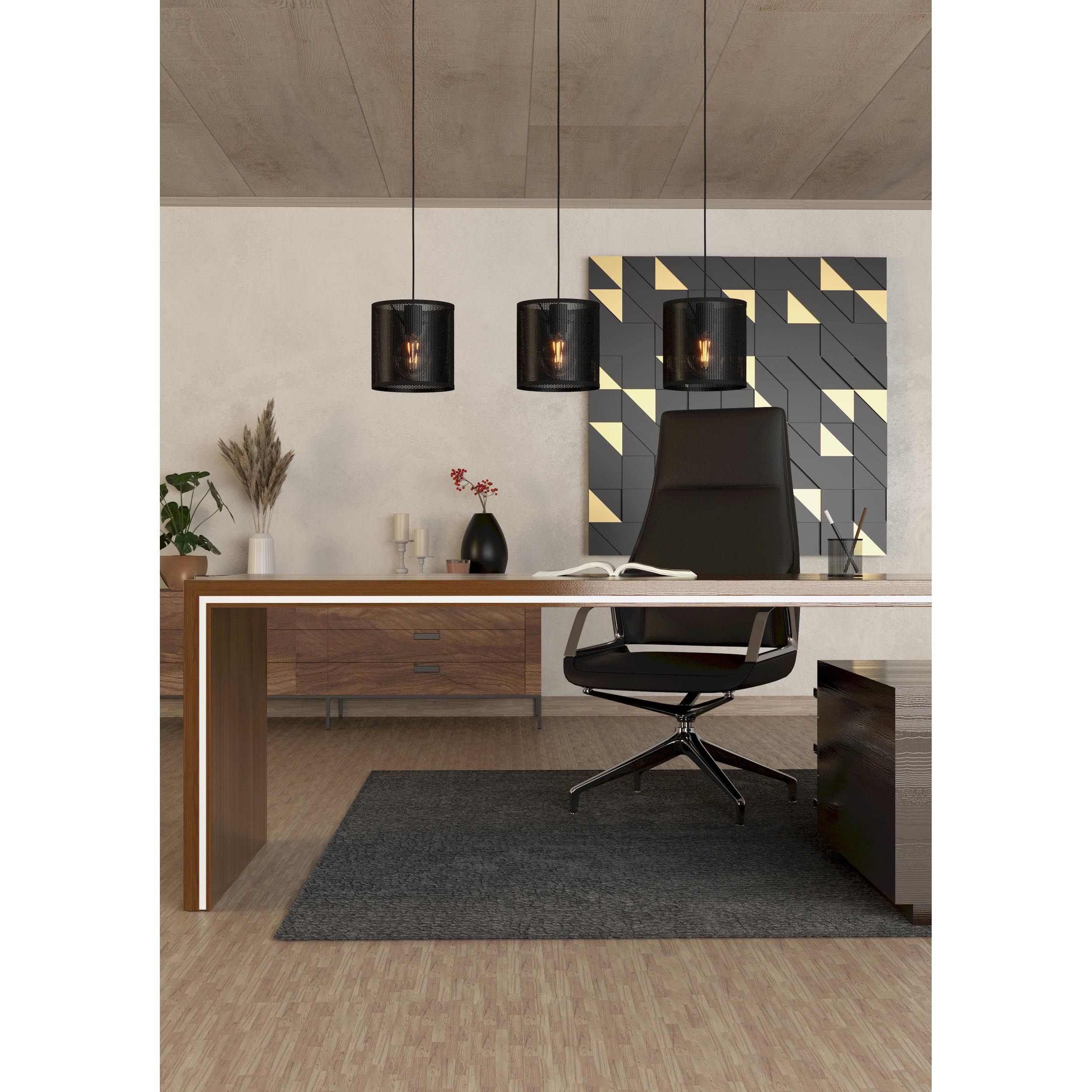 Suspension MANBY noir L90cm