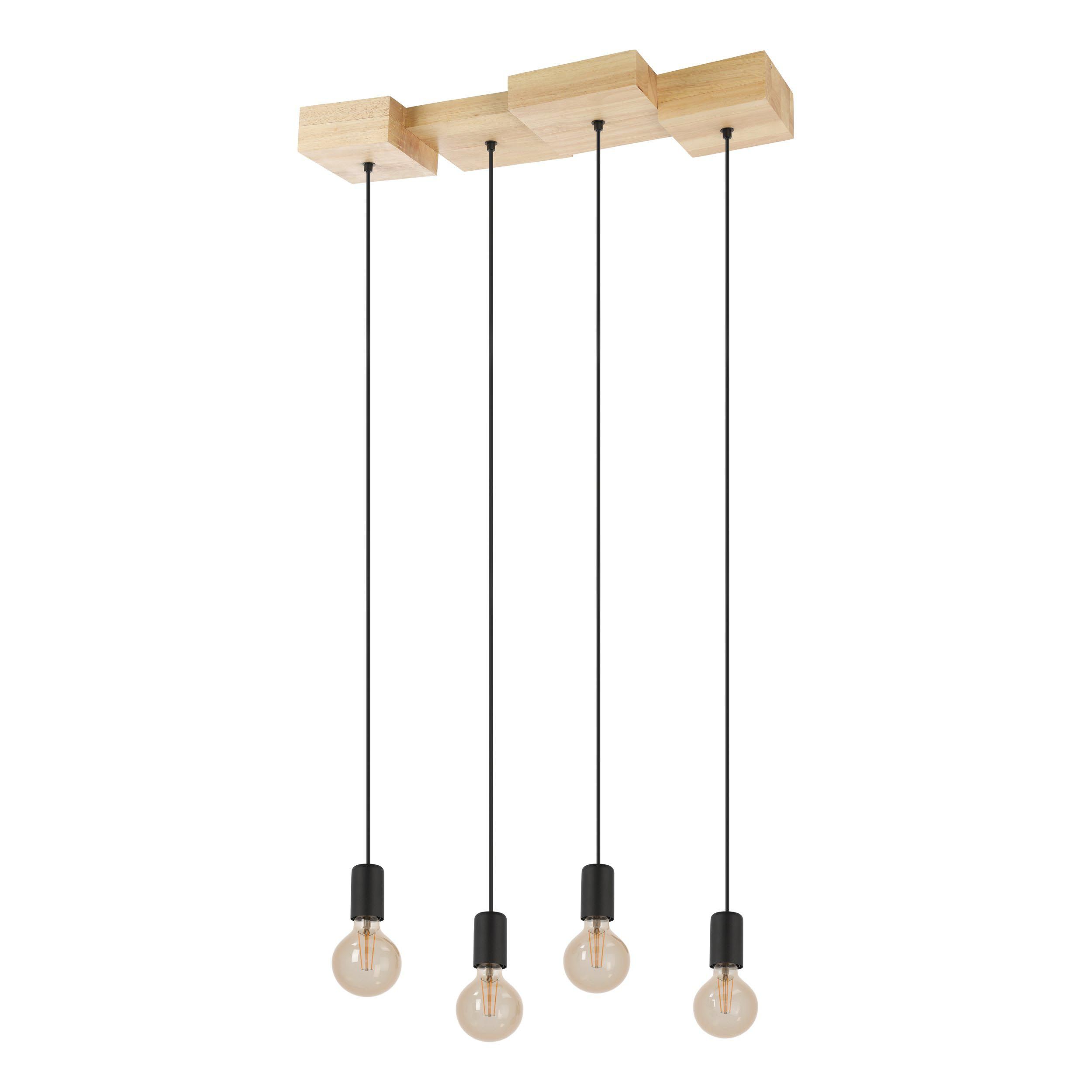 Suspension HALKIN bois naturel L72cm