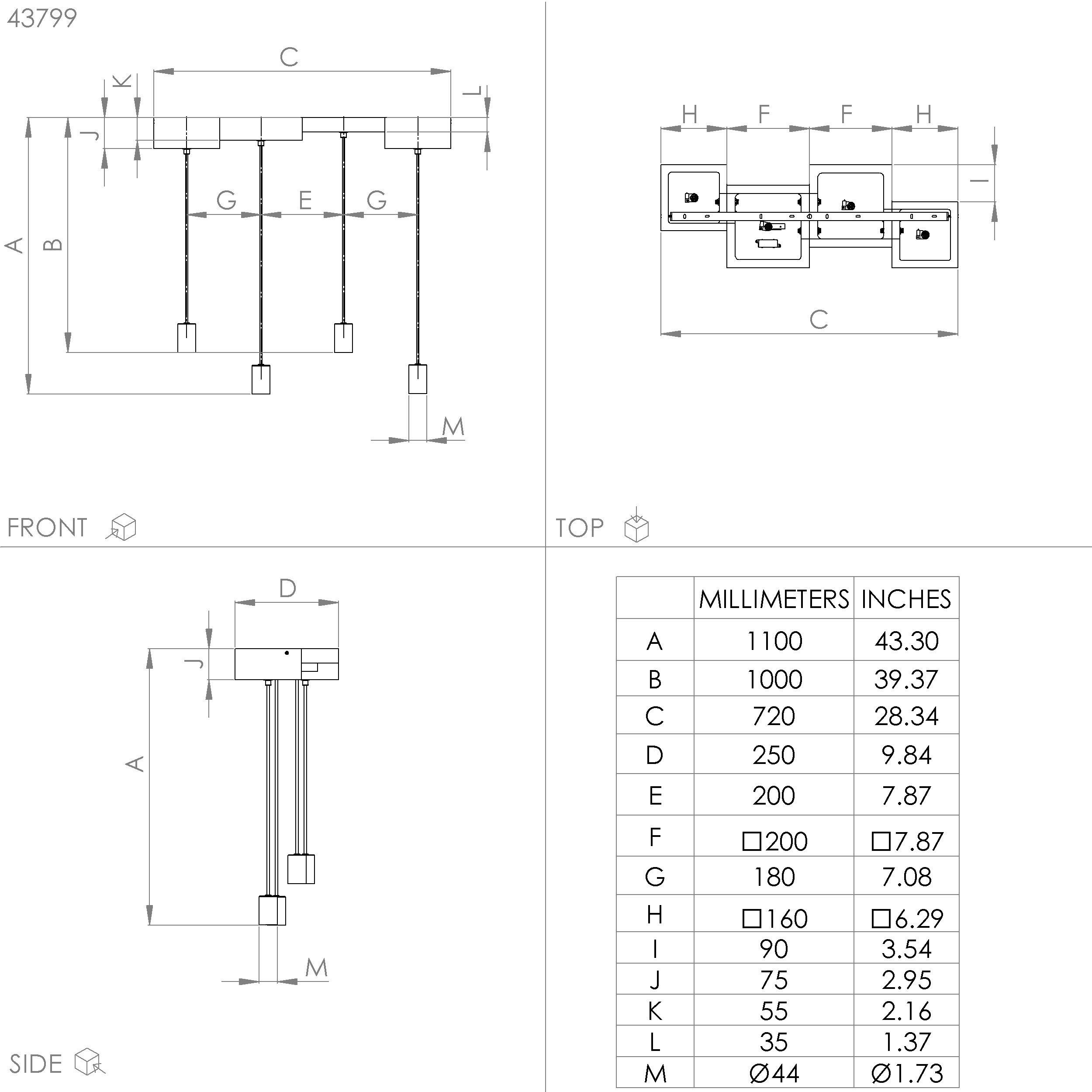 Suspension HALKIN bois naturel L72cm
